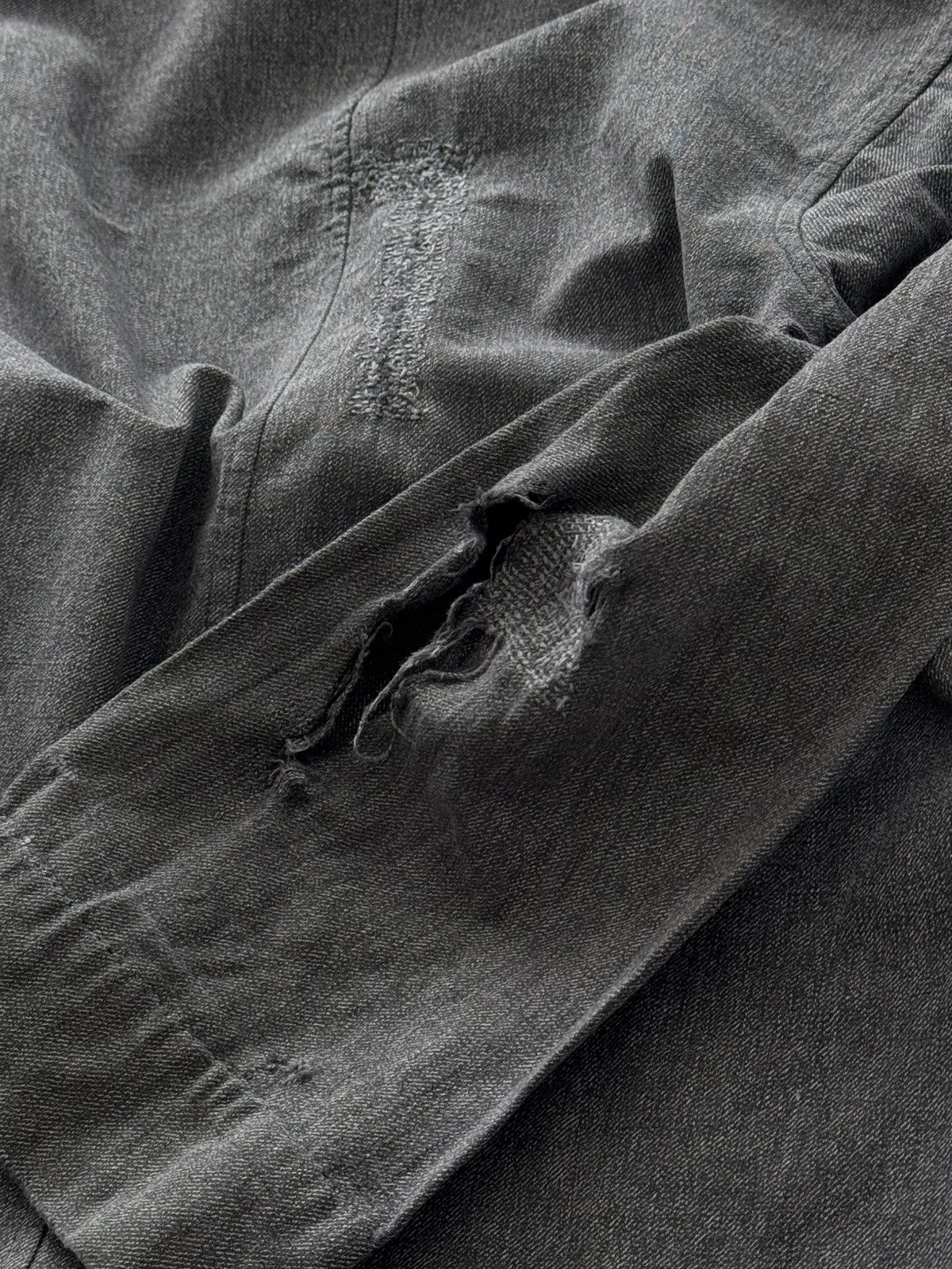 Vintage 1950s Women's Vintage French Workwear Chambray Atelier Coat Size US S / EU 44-46 / 1 - 5 Thumbnail