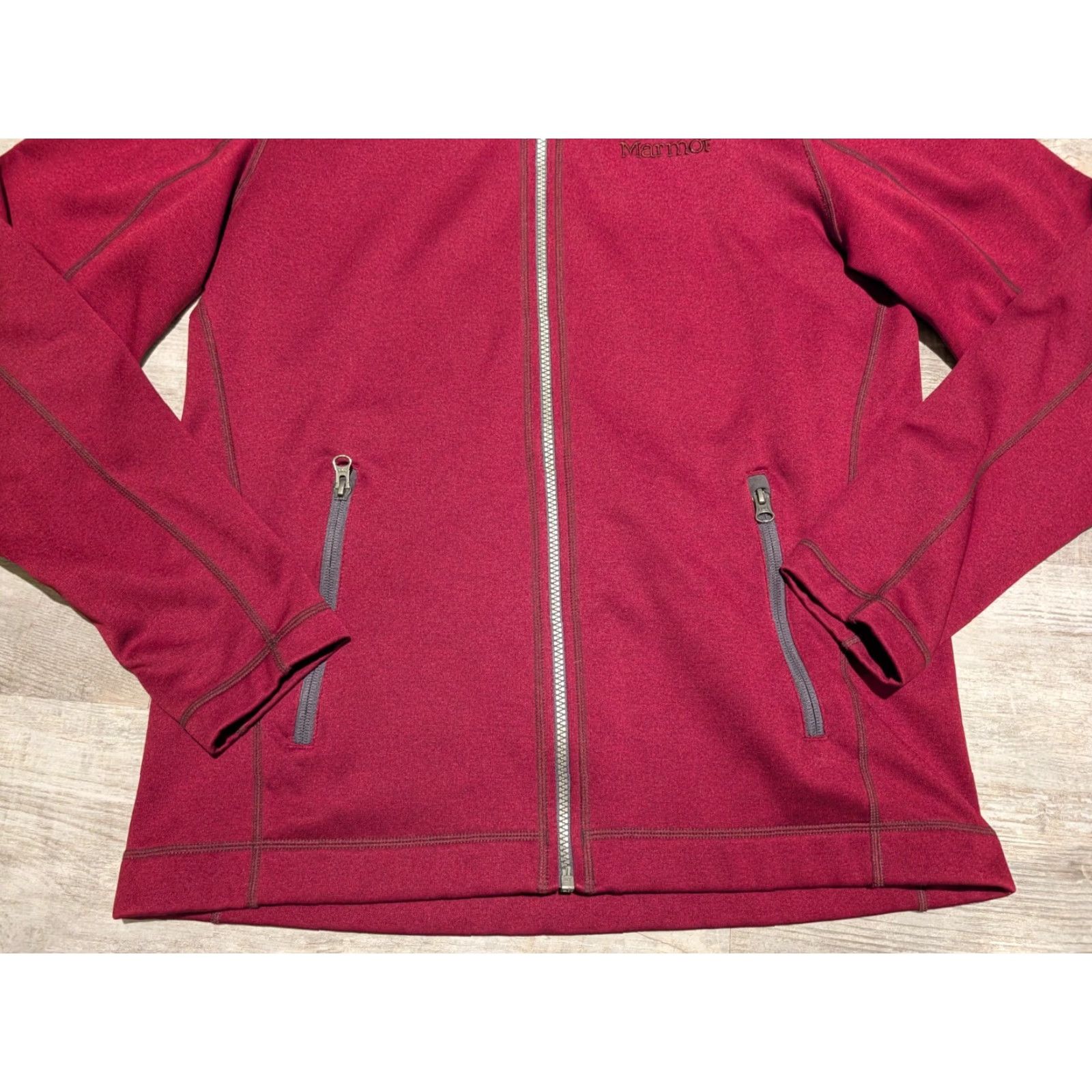 Marmot Marmot Women's Jacket Full Zip Hoodie Dark Red M Outdoor Activewear EUC Regular Fit Size M / US 6-8 / IT 42-44 - 3 Thumbnail