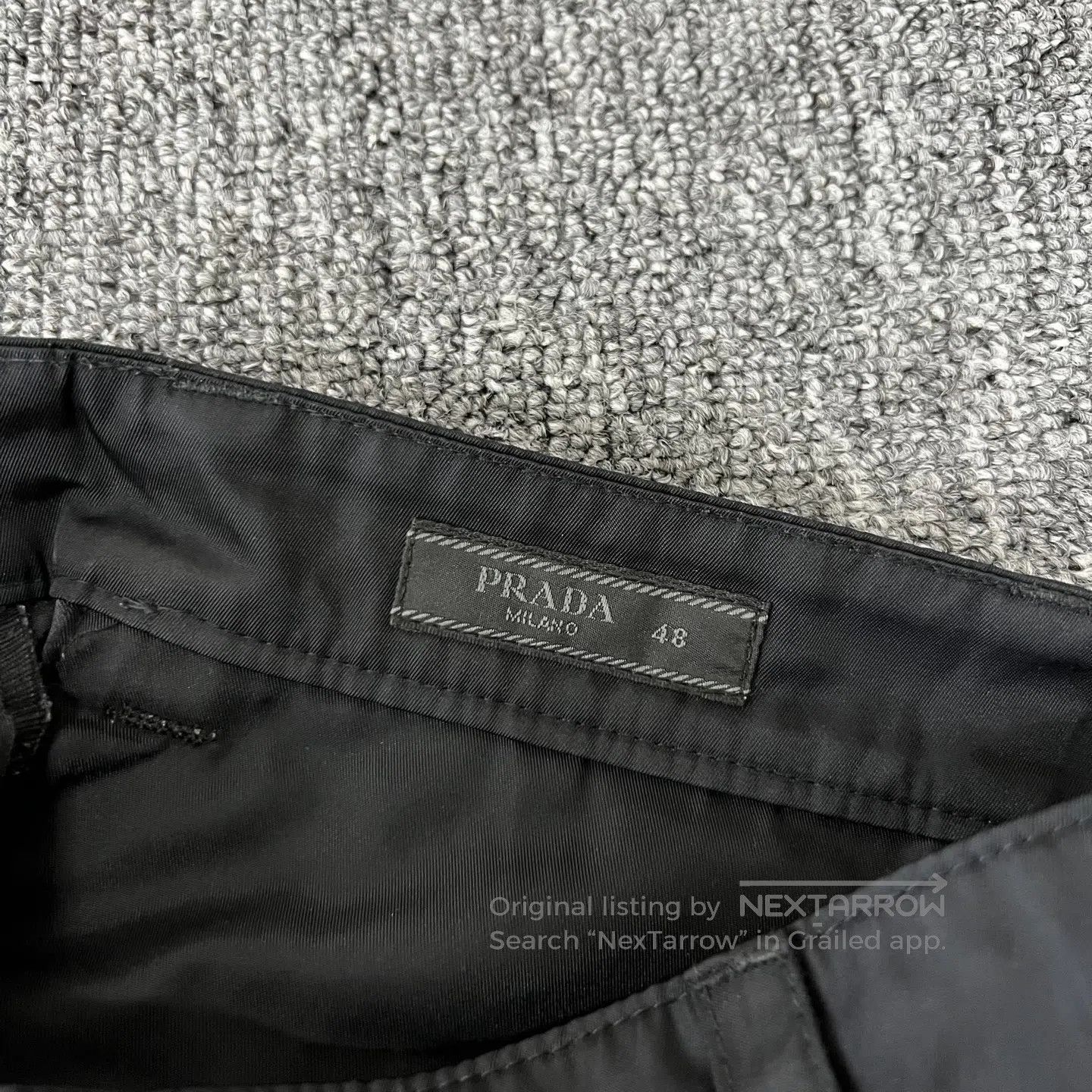 Prada Prada Delta-shaped buckle; recycled nylon pocket; work pan Size US 32 / EU 48 - 6 Thumbnail