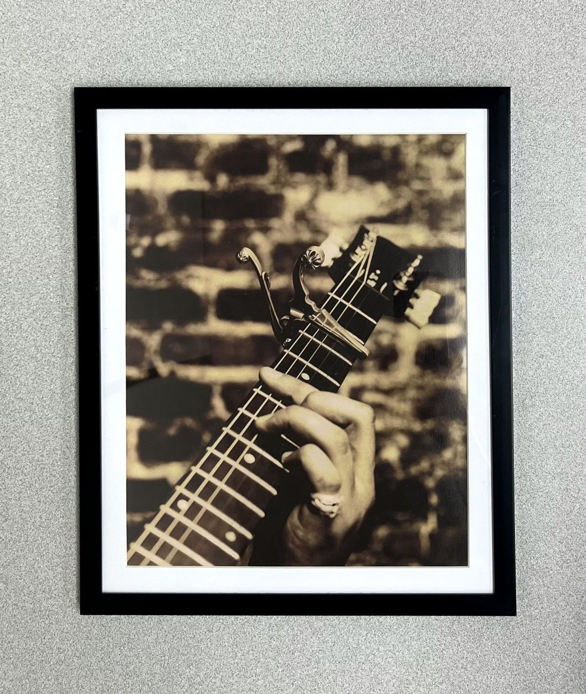 Chrome Hearts × Vintage Chrome Hearts guitar 9x11 magazine cutout Framed poster Size ONE SIZE - 1 Thumbnail