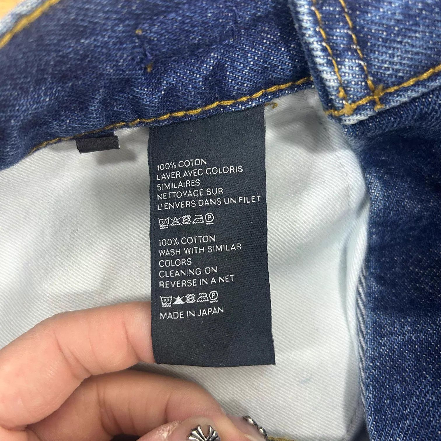 Celine Celine Washed Triomphe Chain Straight Jeans 99 New 28 Size 28" / US 6 / IT 42 - 5 Thumbnail
