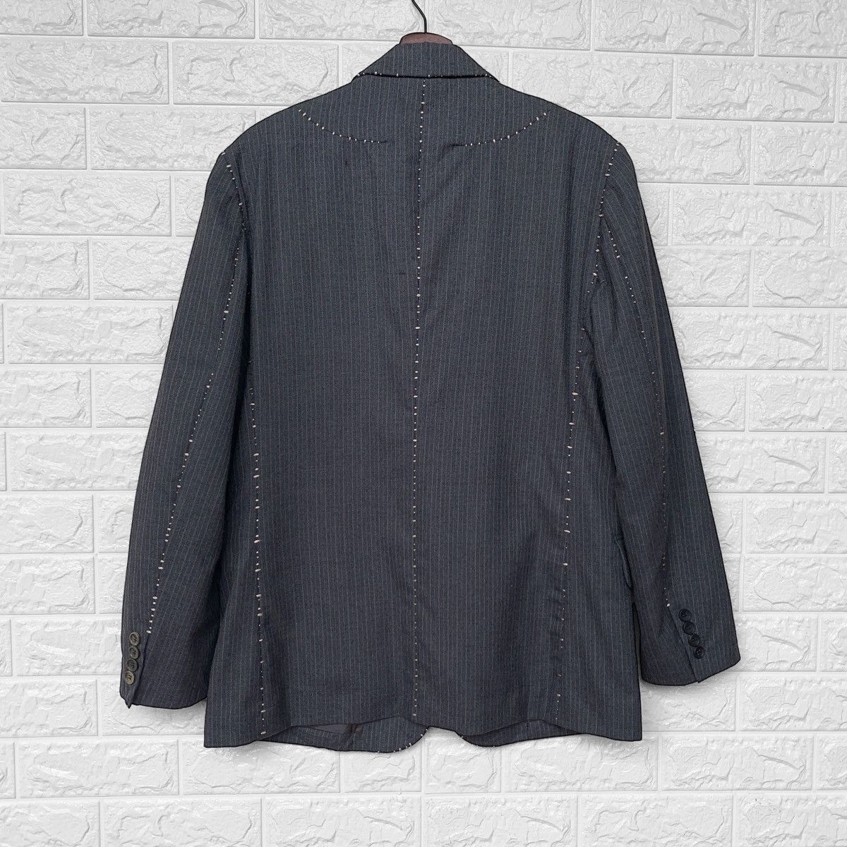Issey Miyake AW 2005 Issey Miyake Show Hand Stitches Open Thread Blazer Size US M / EU 48-50 / 2 - 3 Thumbnail