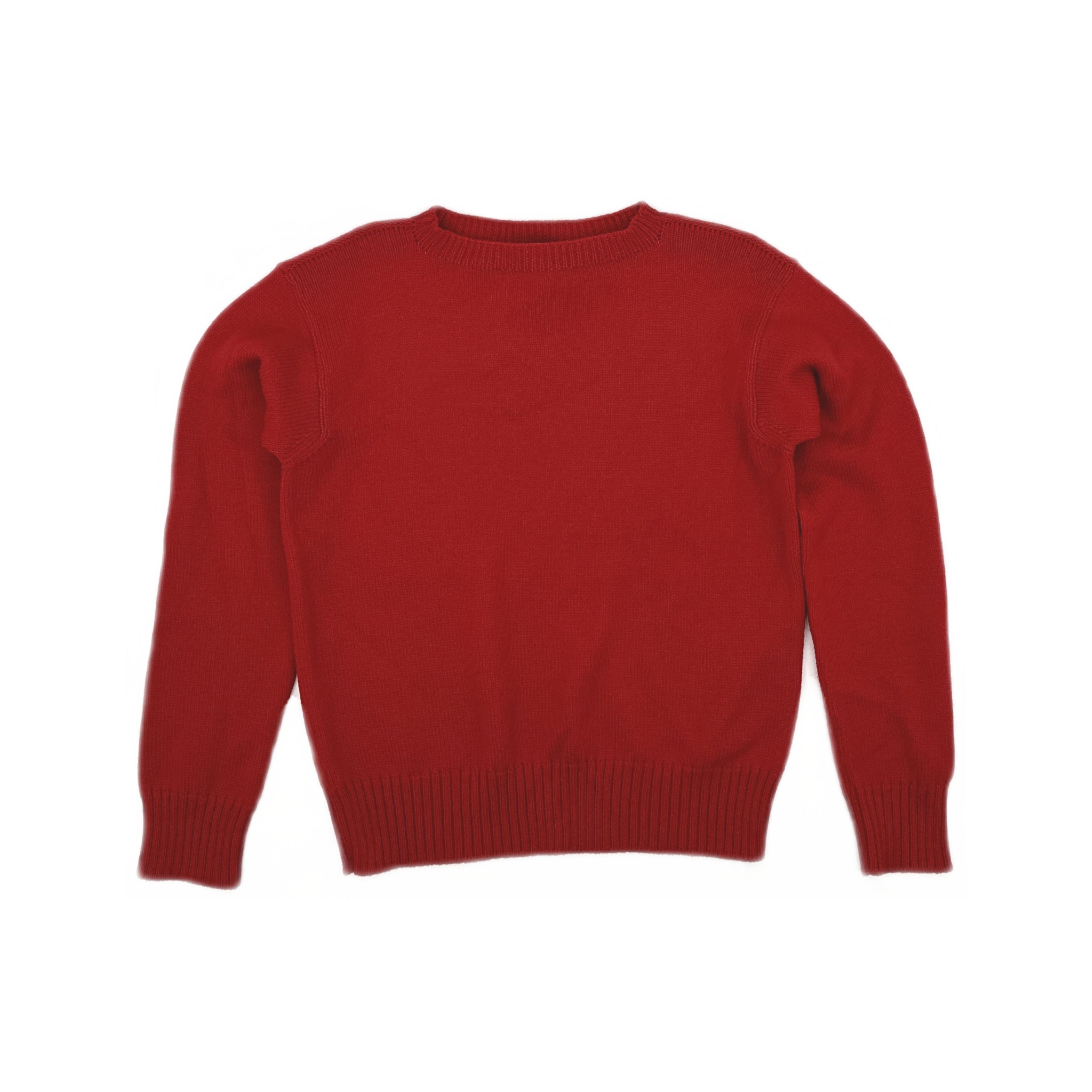Prada Prada Red Crewneck Knit Sweater Size S Size US S / EU 44-46 / 1 - 1 Thumbnail