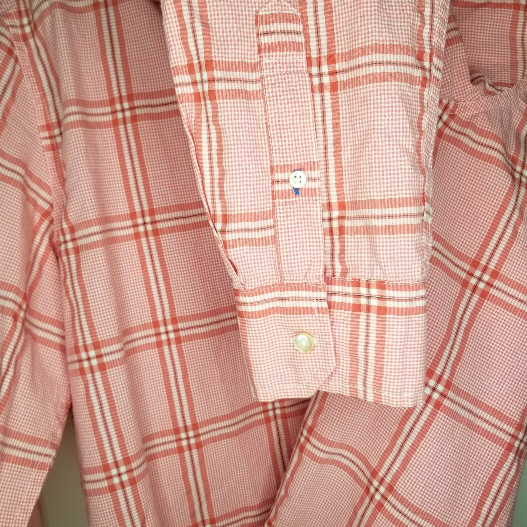 American Eagle Outfitters American Eagle Mens Pink Plaid Long Sleeve Button-Up Size Medium Size US M / EU 48-50 / 2 - 4 Thumbnail