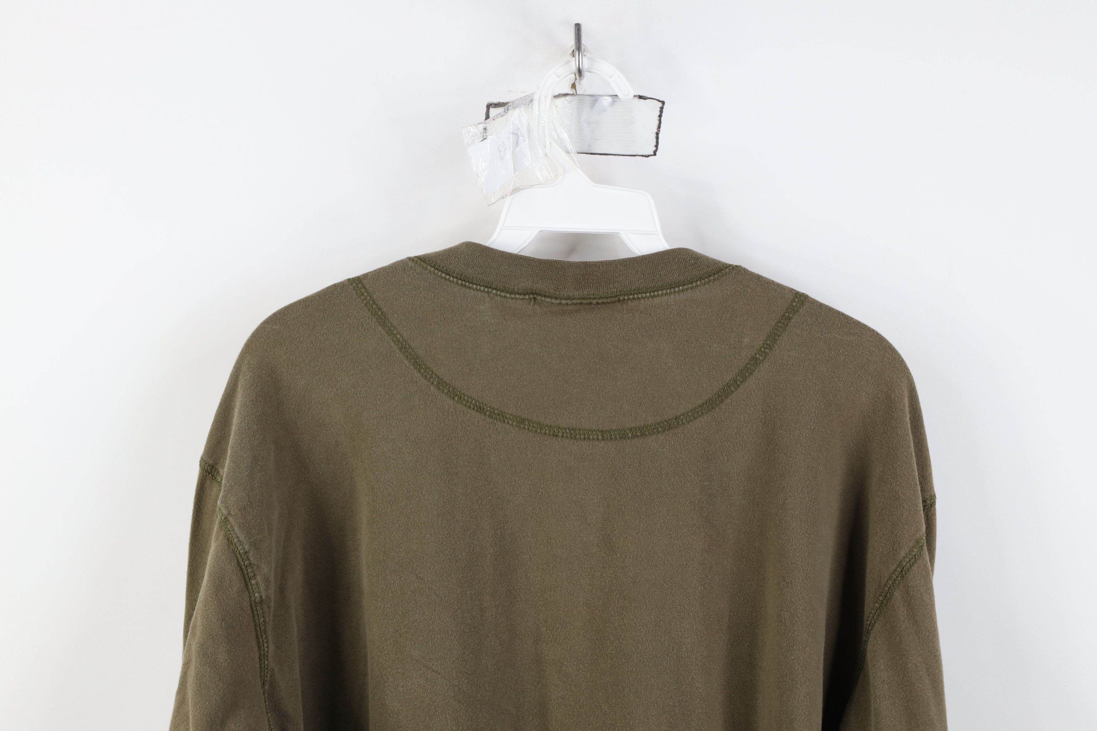 Vintage Vintage 90s Streetwear Long Sleeve Henley T-Shirt Green Size US S / EU 44-46 / 1 - 13 Thumbnail