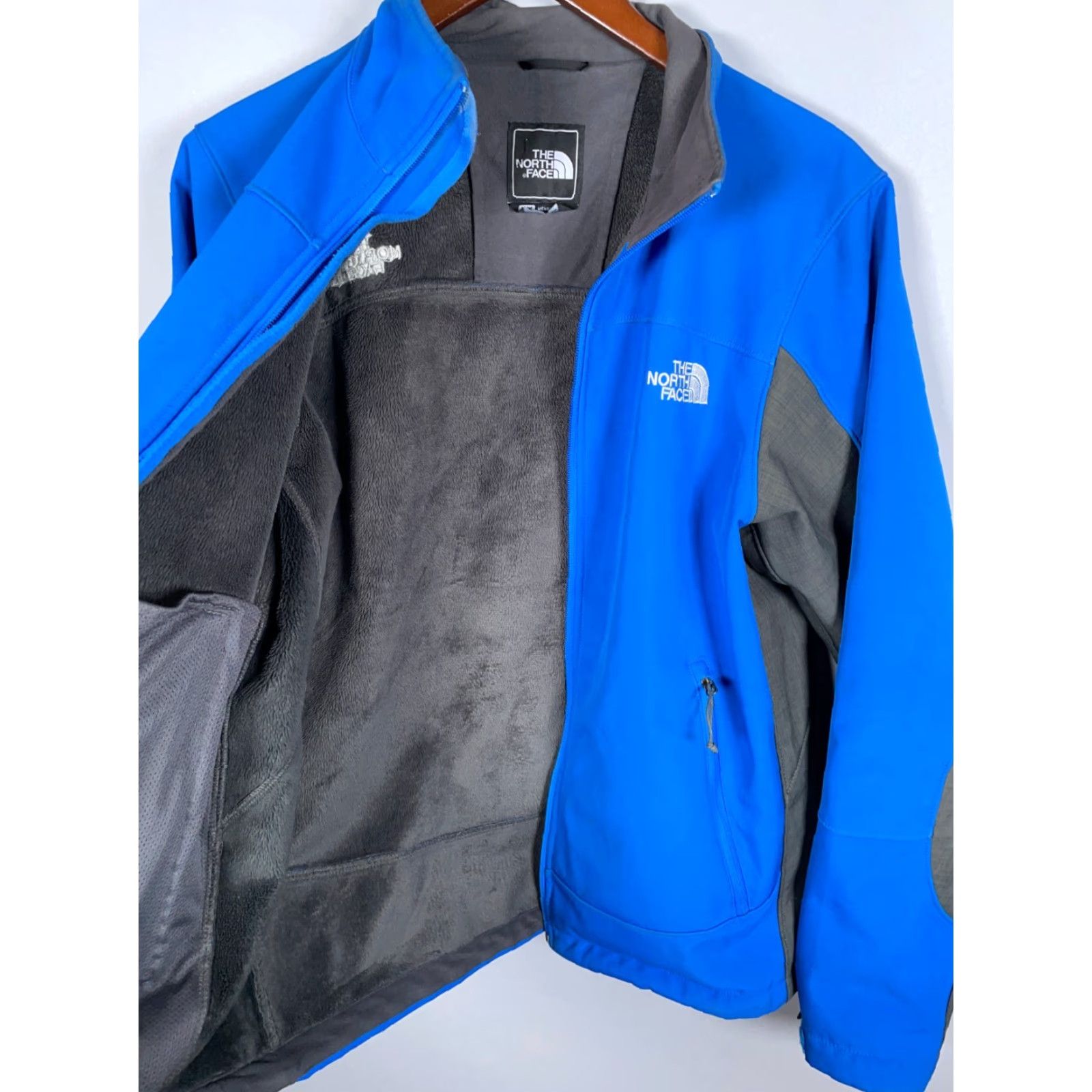 The North Face The North Face Jacket Adult Medium Blue Gray Soft Shell Zip Up AMUP Fleece Lined Size US M / EU 48-50 / 2 - 4 Thumbnail