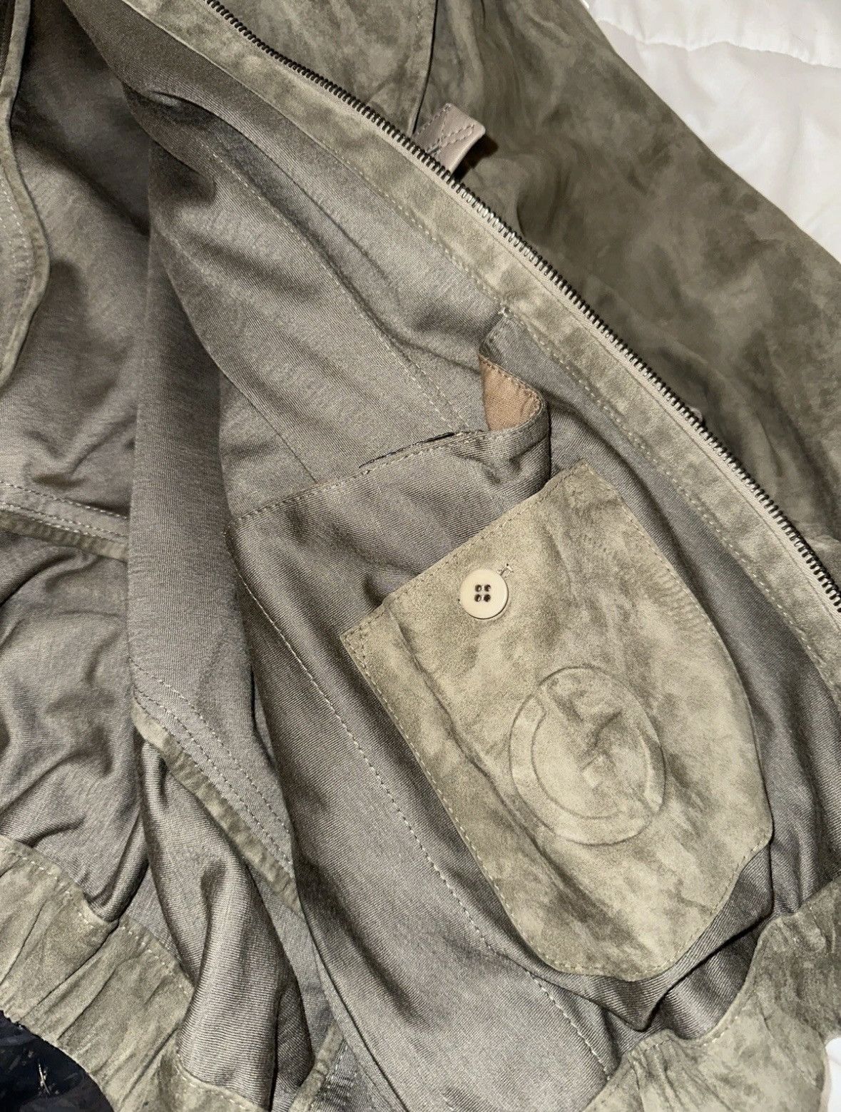 Giorgio Armani Giorgio Armani Blouson Jacket Leather Suede Material Size US M / EU 48-50 / 2 - 3 Thumbnail