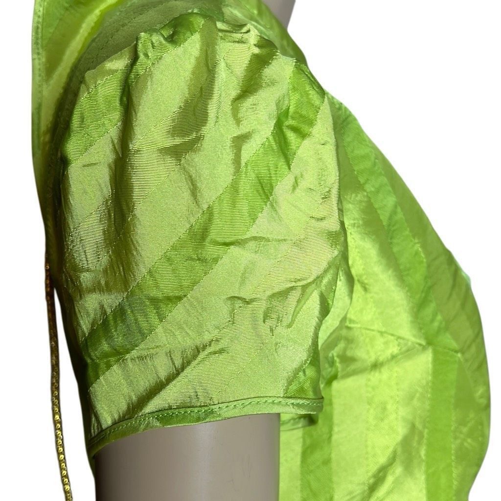 SikSilk Megan Silk Mini Green Lime Dress (019) Size S / US 4 / IT 40 - 6 Thumbnail