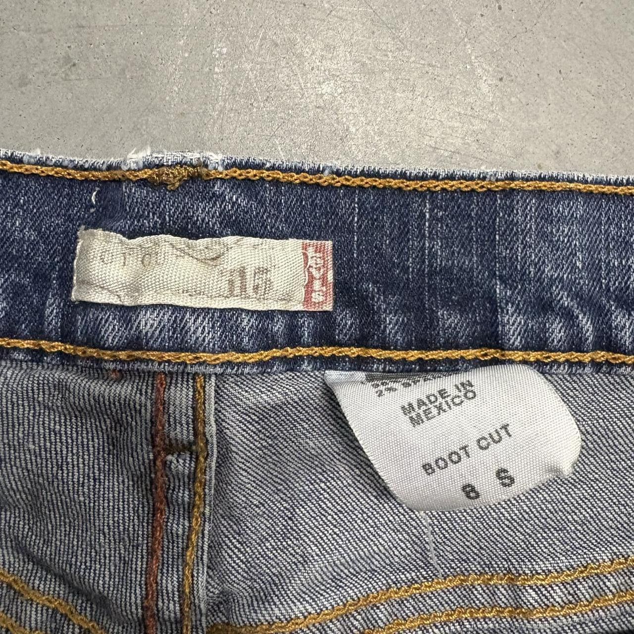Levi's Crazy Vintage Y2K/2000s Levis Bootcut Dark Wash Denim Jeans! Size US 28 / EU 44 - 6 Thumbnail