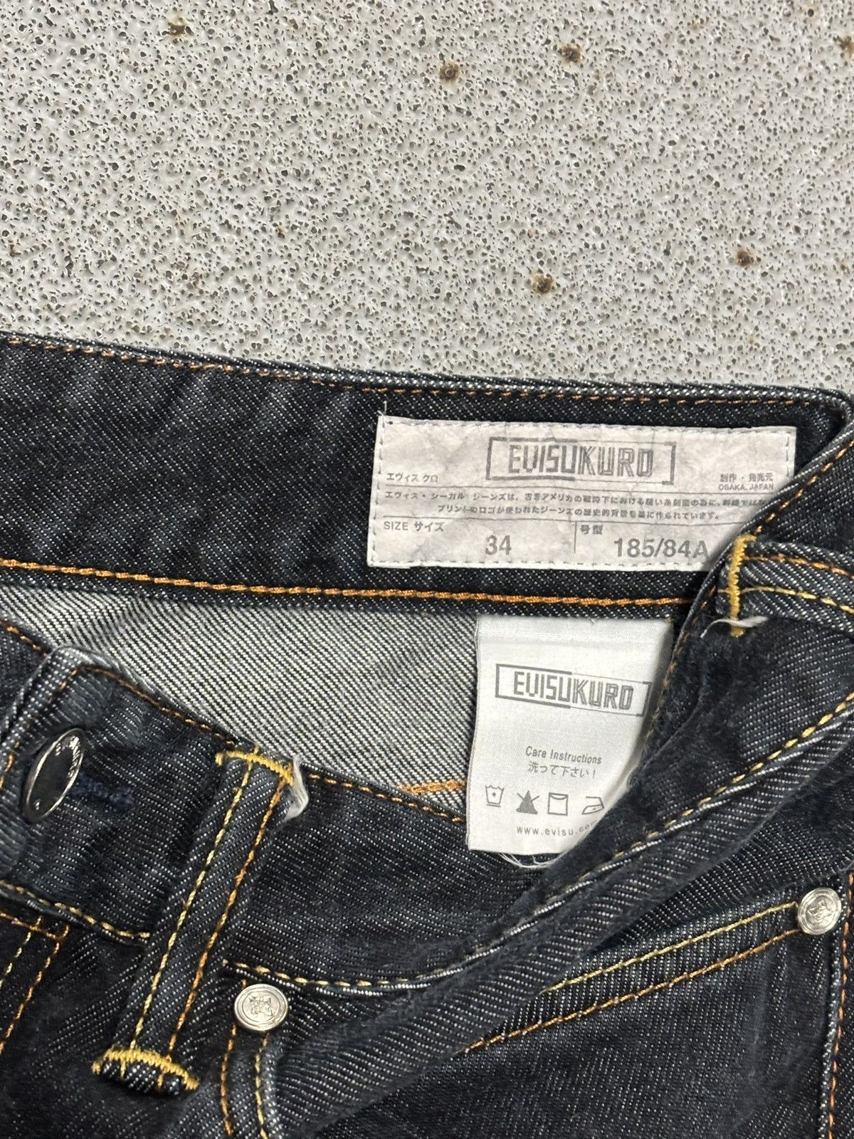 Evisu Evisu Kuro Embroidered Heavyduty Jeans Size US 34 / EU 50 - 5 Thumbnail