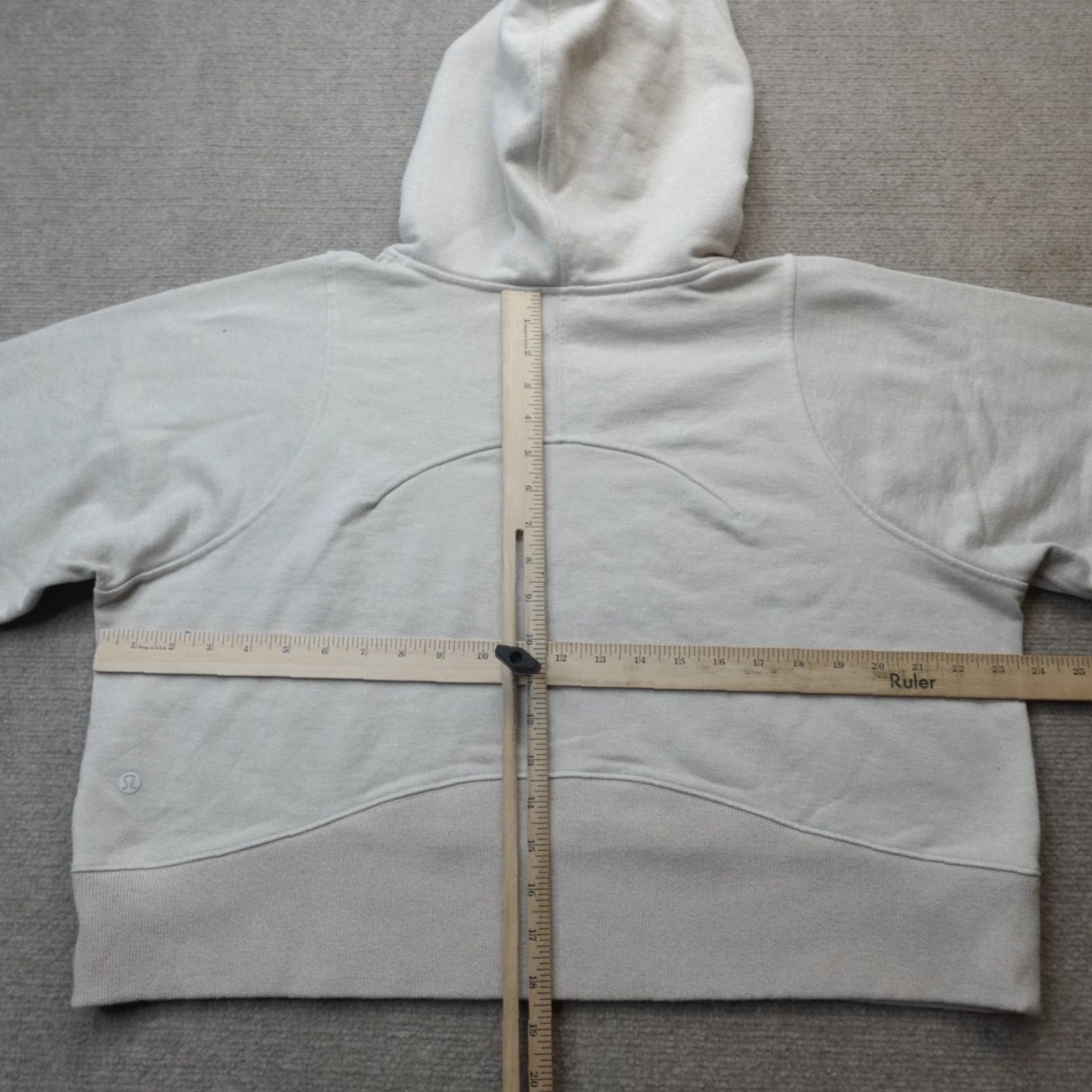 Lululemon Lululemon Womens Sweatshirt Medium Beige Metallic Loungeful Cropped Athletic Long Sleeve Crew Neck Pullover Size M / US 6-8 / IT 42-44 - 5 Thumbnail