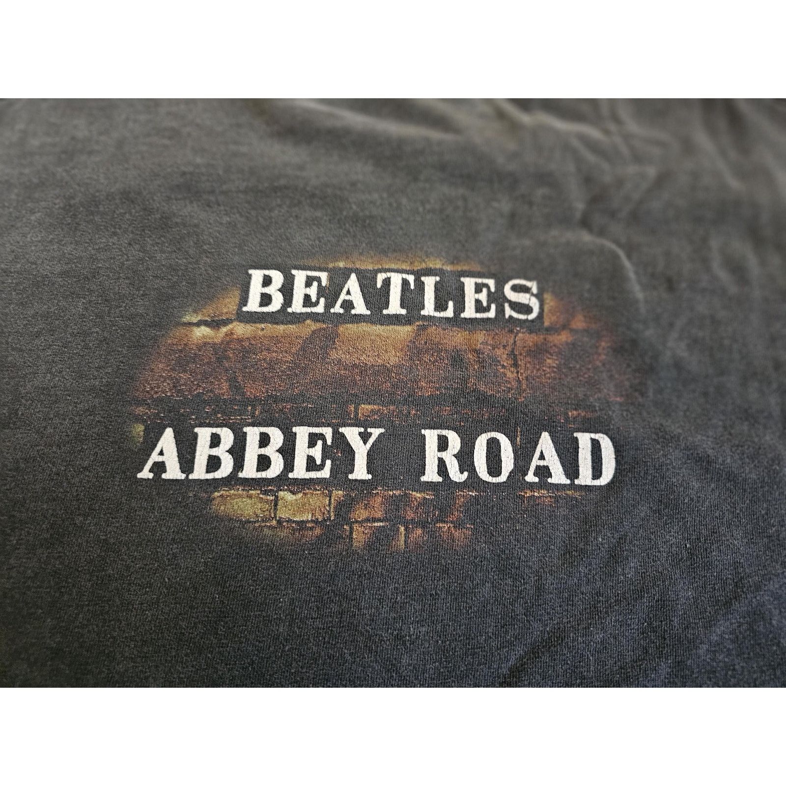 AAA Beatles Abbey Road T-Shirt Faded Black L Double Sided 1990s Size US L / EU 52-54 / 3 - 4 Thumbnail