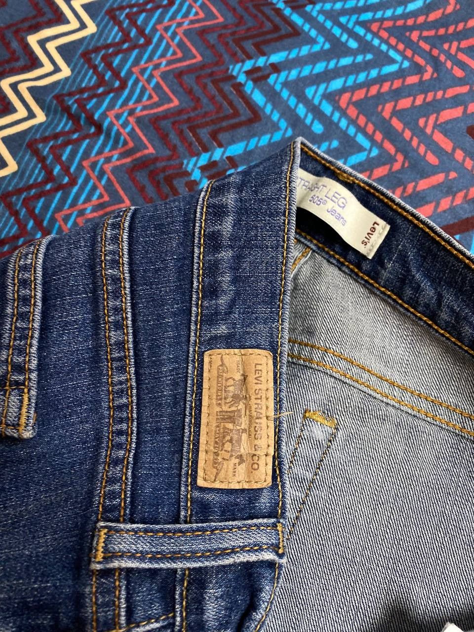 Levi's blue jeans pants Levi's 505 Y2K vintage streetwear Size 22" - 4 Thumbnail