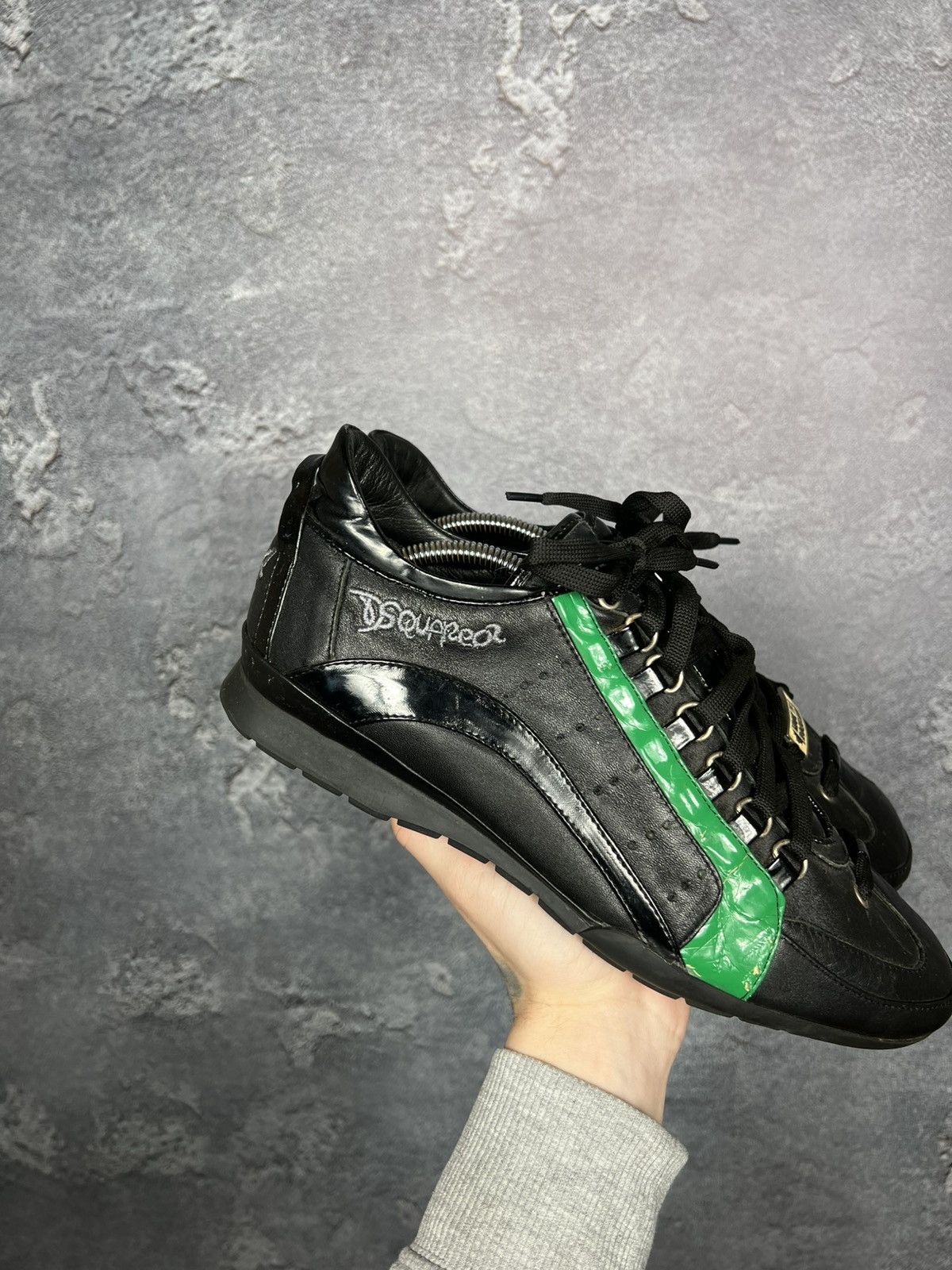 Dsquared2 Hype Dsquared2 Kick It Leather Y2k Low Top Sneakers Size US 11 / EU 44 - 2 Thumbnail