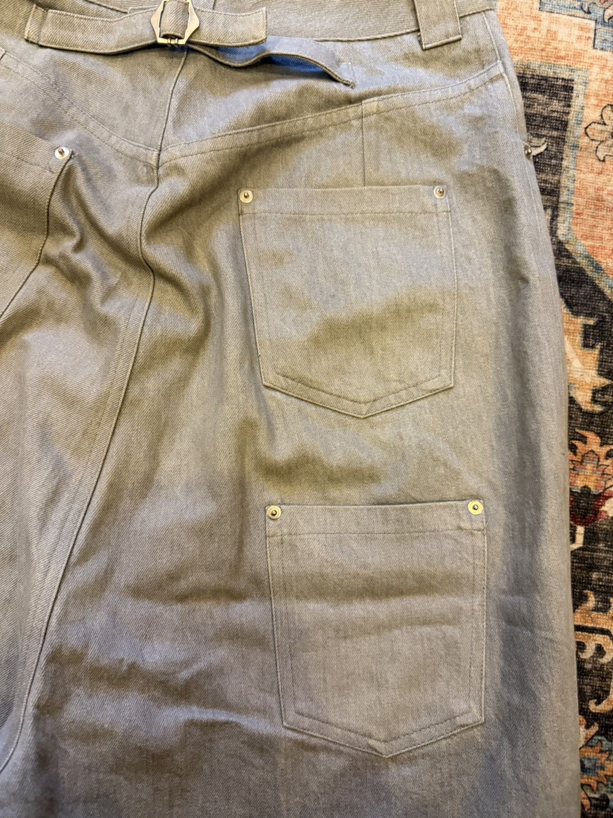 Vaquera Vaquera FW19 Oversized Baggy Zoot Suit Denim Jeans Trousers Size US 30 / EU 46 - 6 Thumbnail