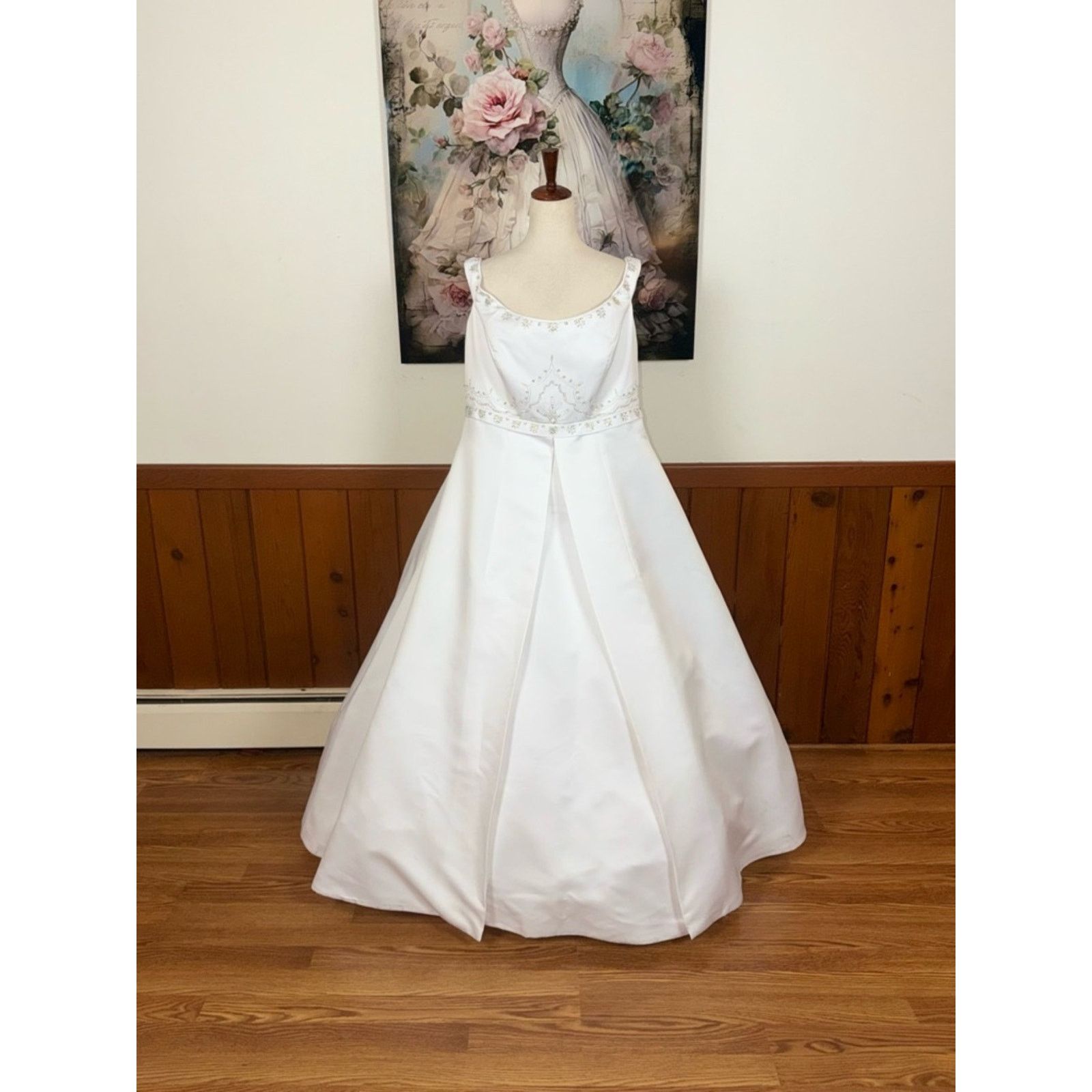 Vintage Gorgeous Vintage 90s Ginza Satin Wedding Gown Size 3XL / US 20-22 - 1 Thumbnail