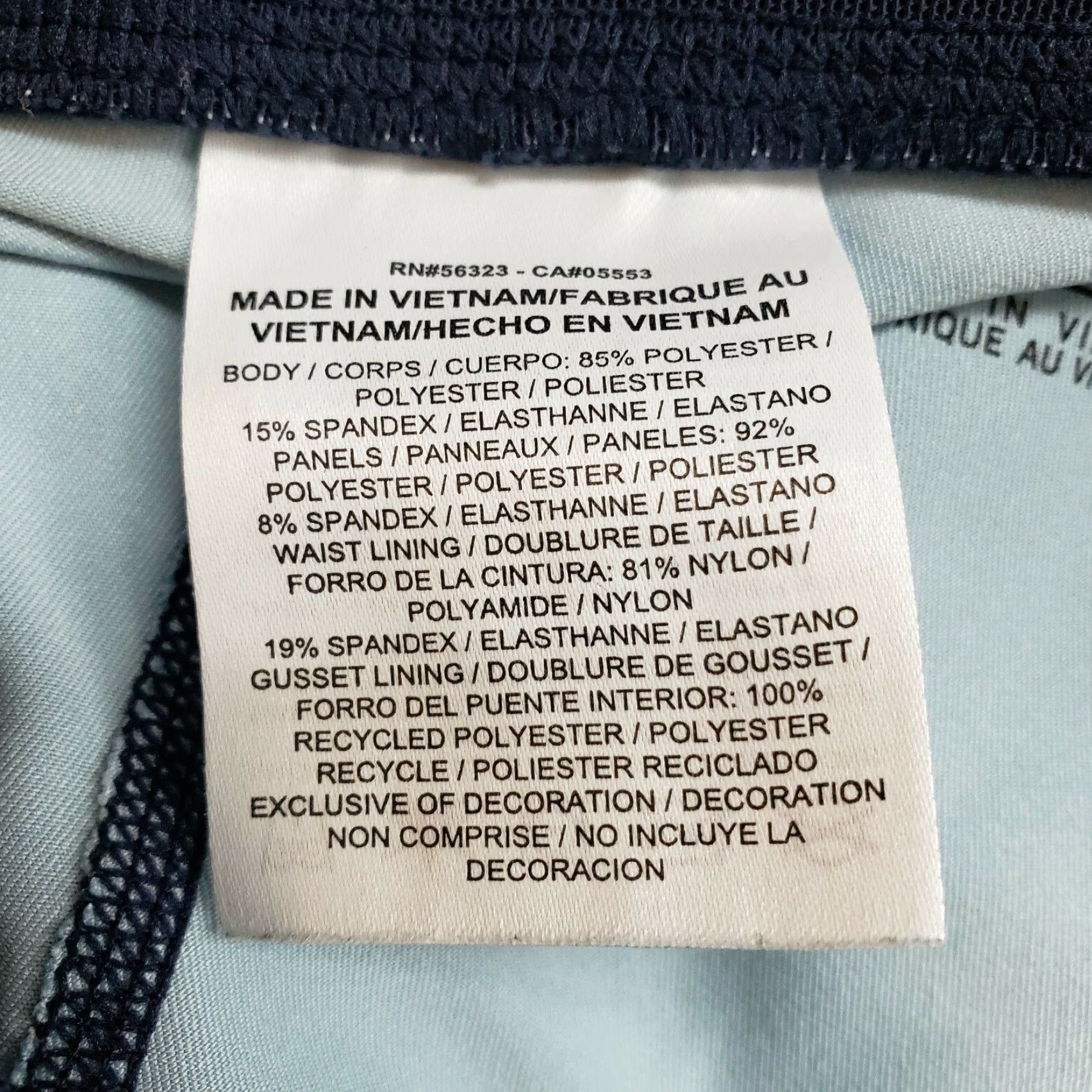 Nike Nike Womens Power Crop Leggings Sz Small Blue Zip Pocket Mid Rise Size 28" / US 6 / IT 42 - 5 Thumbnail