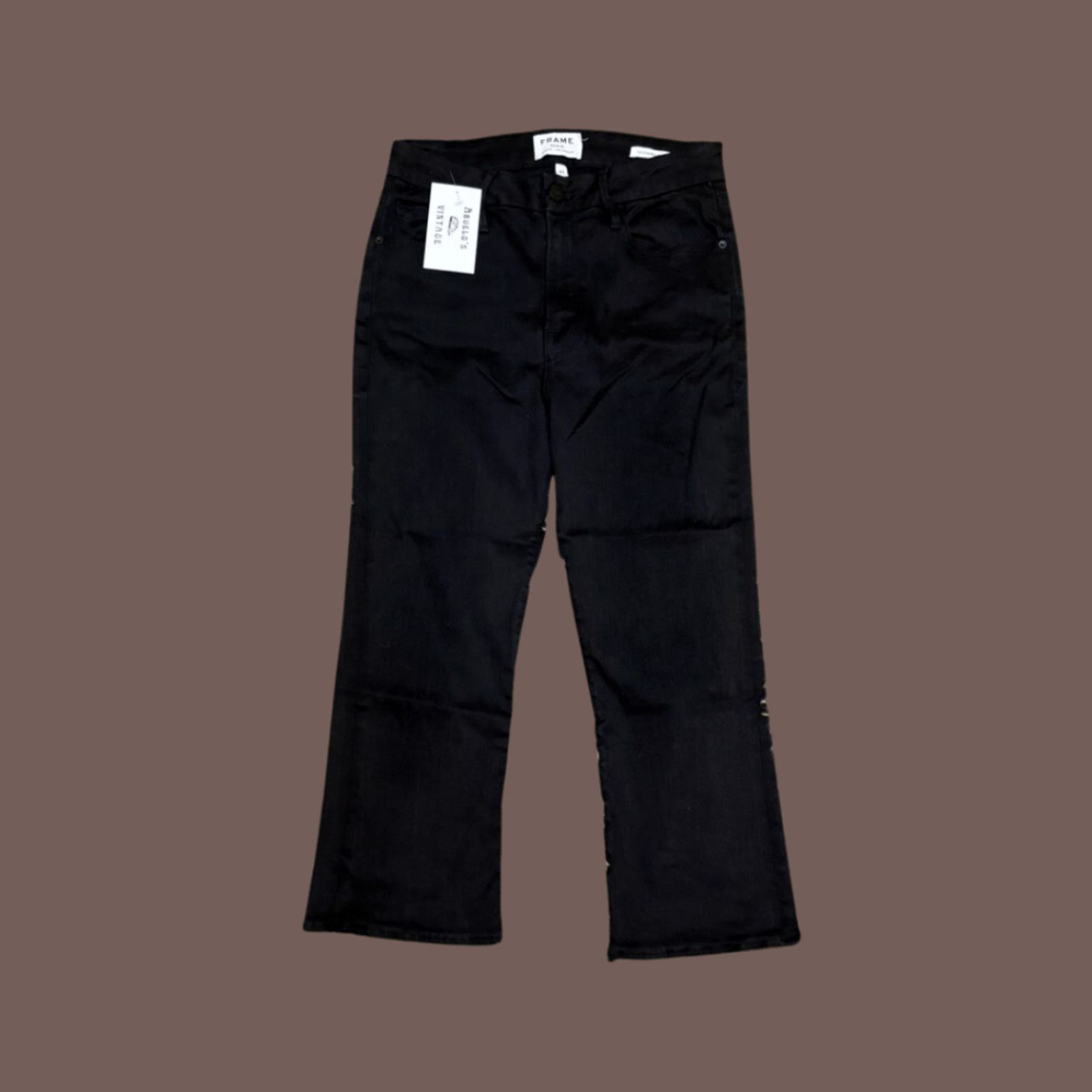 Frame VTG Crop Flare | FRAME Herring Wash Denim | Minimal Classic Size 28" / US 6 / IT 42 - 1 Thumbnail