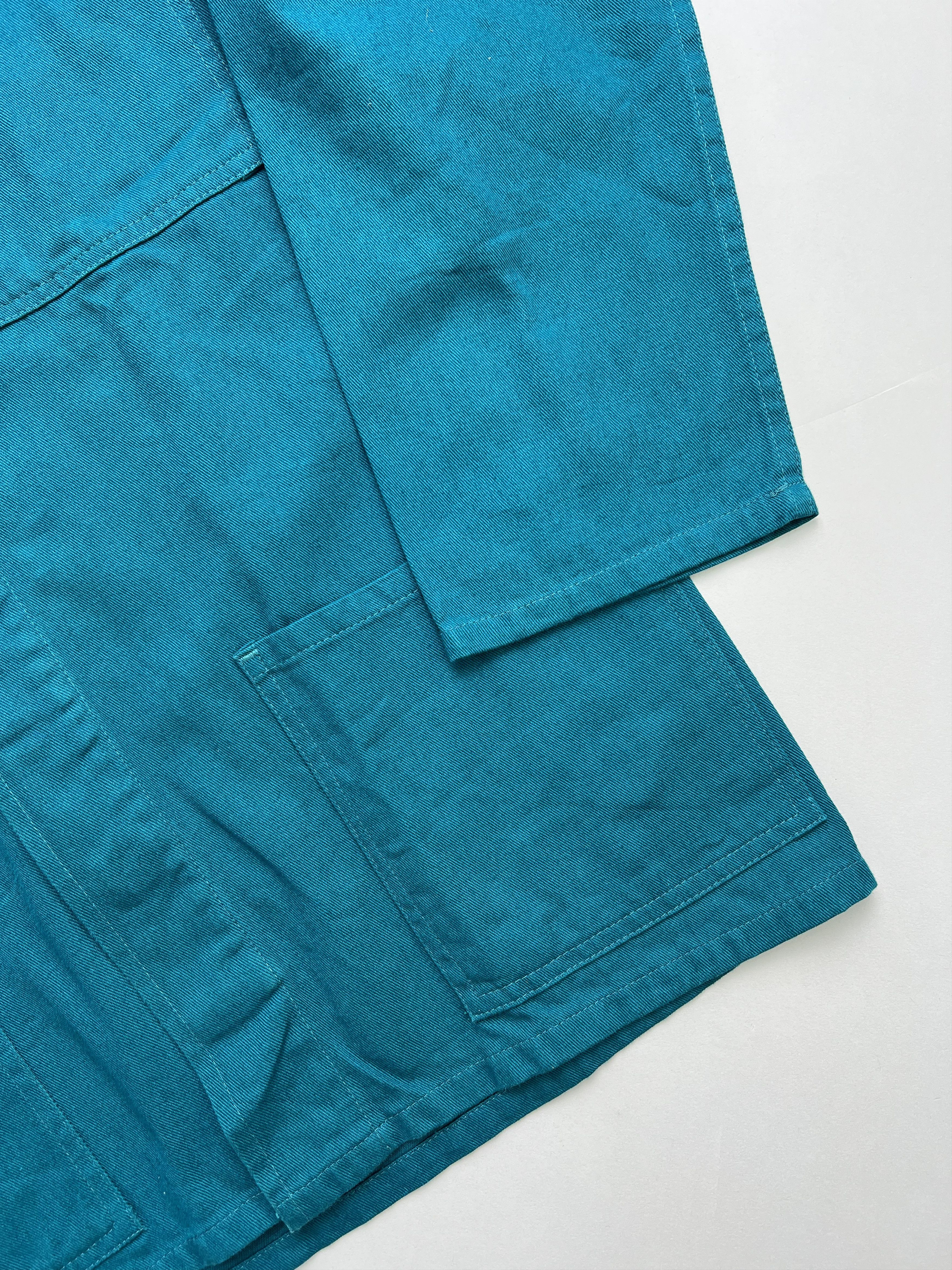 Vintage French Work Jacket Bleu De Travail Green Size US M / EU 48-50 / 2 - 5 Thumbnail