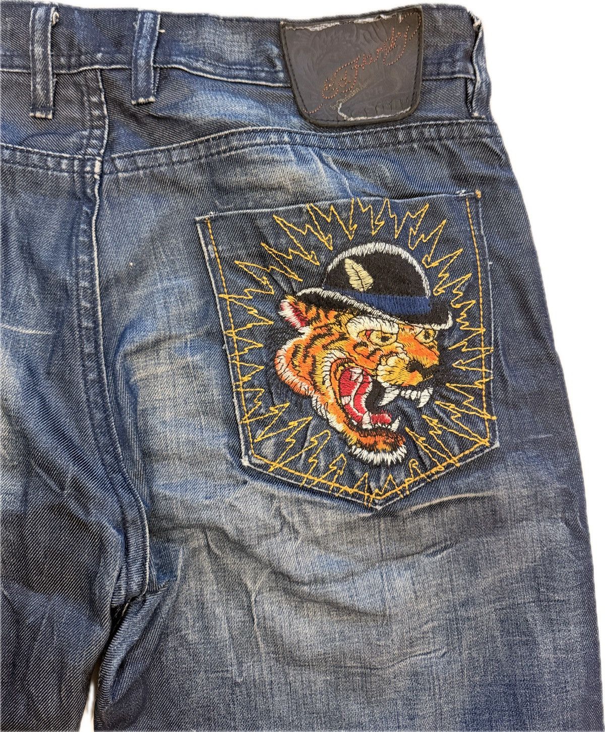 Ed Hardy Vintage Ed Hardy Tiger Print Jeans Size US 34 / EU 50 - 3 Thumbnail