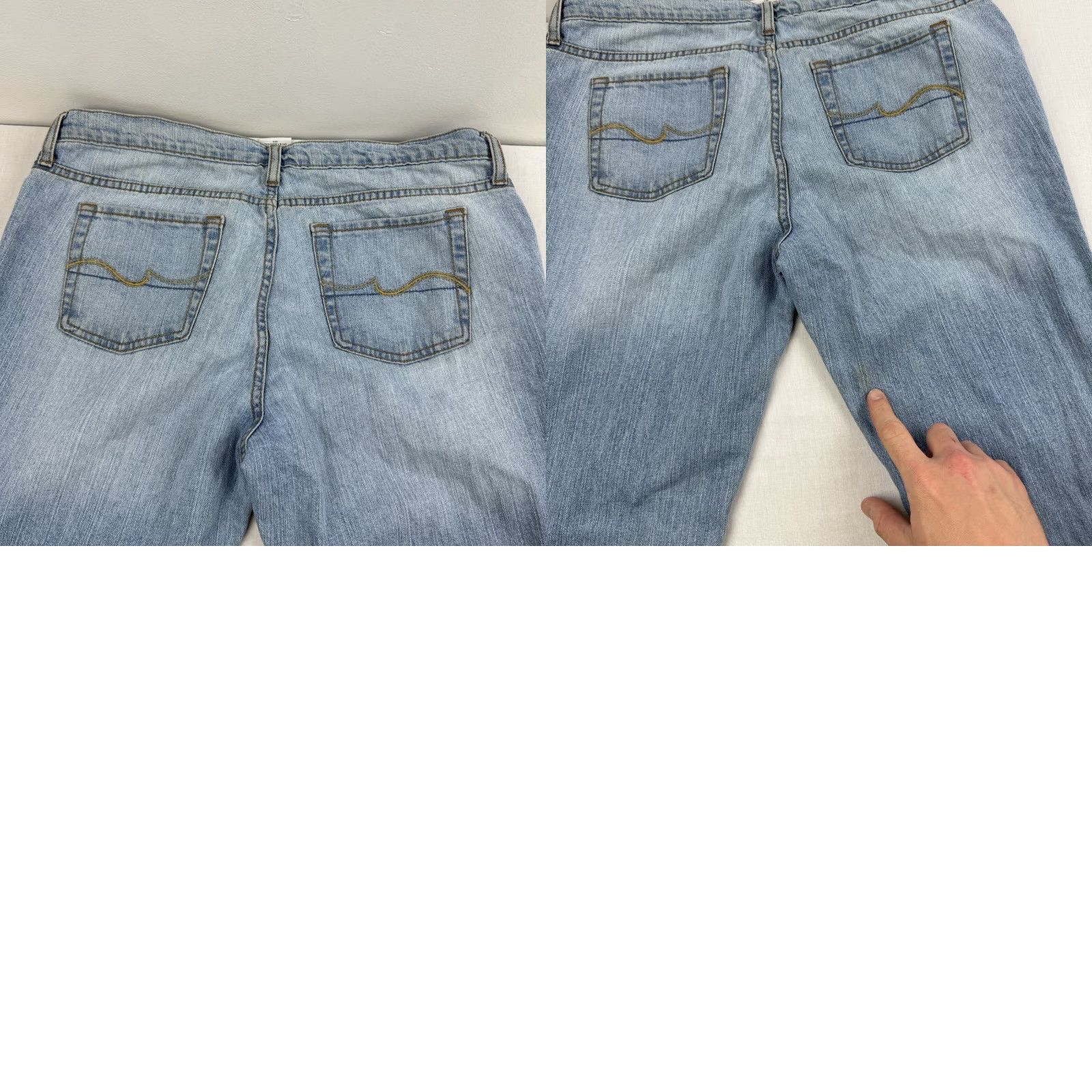 Vintage VINTAGE No Boundaries Jeans Women Tall 15 Blue 90s Grunge Y2K 2000s Punk Straight Jeans Womens Size 36" / US 14 / IT 50 - 10 Thumbnail