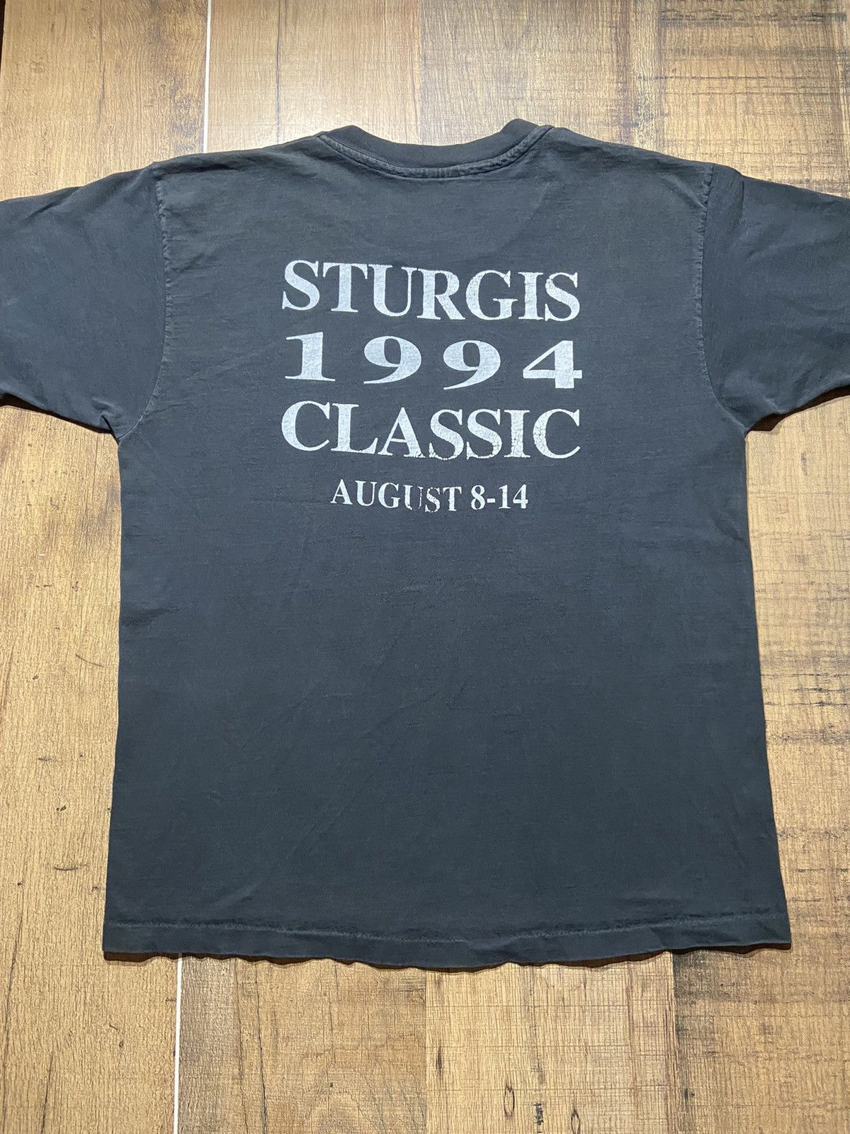 Anvil Vintage Sturgis 1994 motorcycle rally tee Size US XL / EU 56 / 4 - 8 Thumbnail
