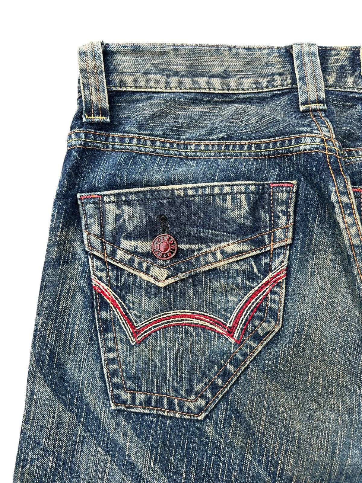 Kapital Vintage Flare Edwin Blue Trip 503 Rusty Denim Jeans Size US 30 / EU 46 - 9 Thumbnail