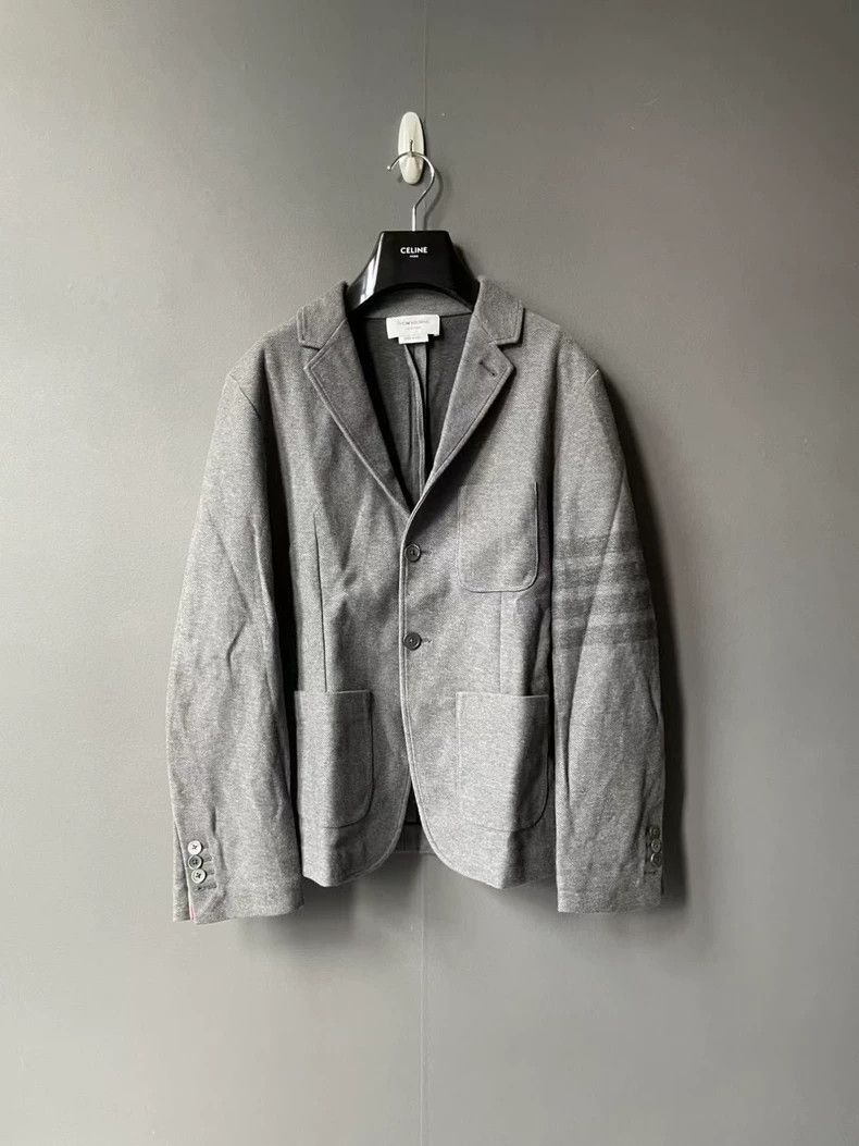 Thom Browne Thom Browne size1 Grey dress with a white collar Size 34R - 1 Thumbnail