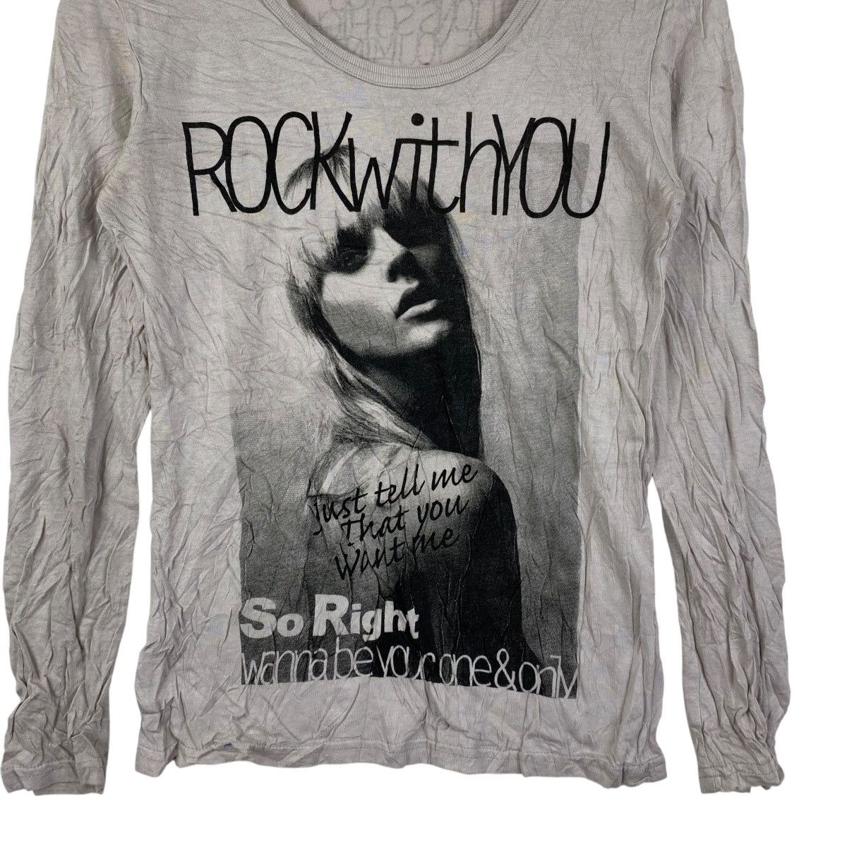 Vintage JAIL Platinum Wear Rock With You Graphic LS Tee Size S / US 4 / IT 40 - 5 Thumbnail
