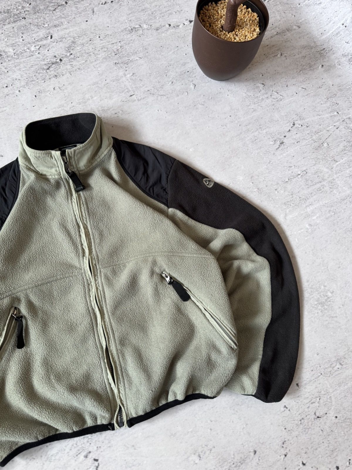 Nike × Nike ACG × Vintage NIKE ACG TEDDY FLEECE VINTAGE 00s y2k BAGGY ZIP HOODIE LOGO Size US M / EU 48-50 / 2 - 3 Thumbnail