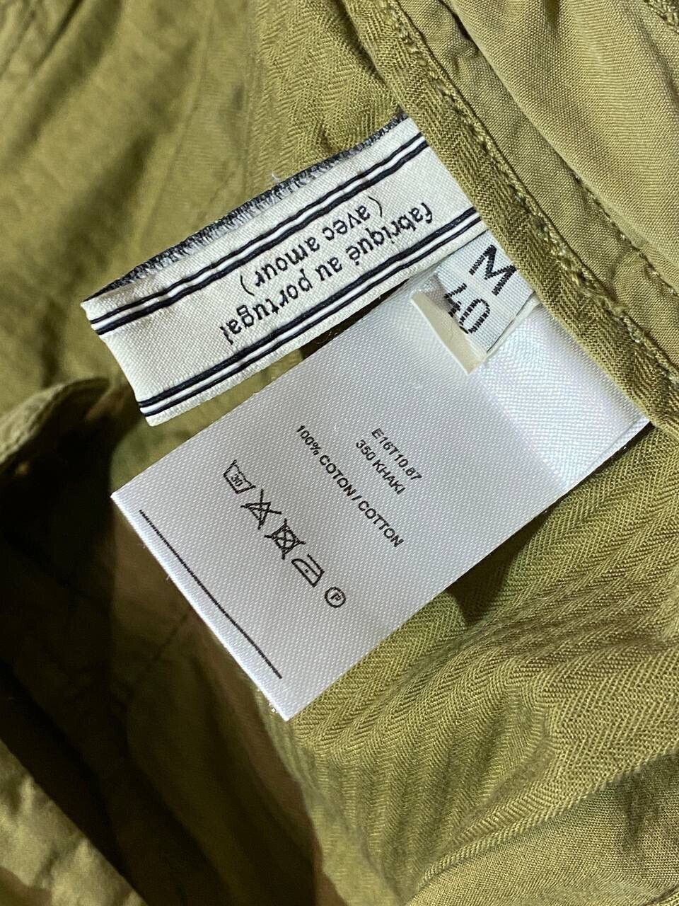 AMI Ami SS16 Pleated Lightweight Trousers In Khaki Size US 32 / EU 48 - 6 Thumbnail