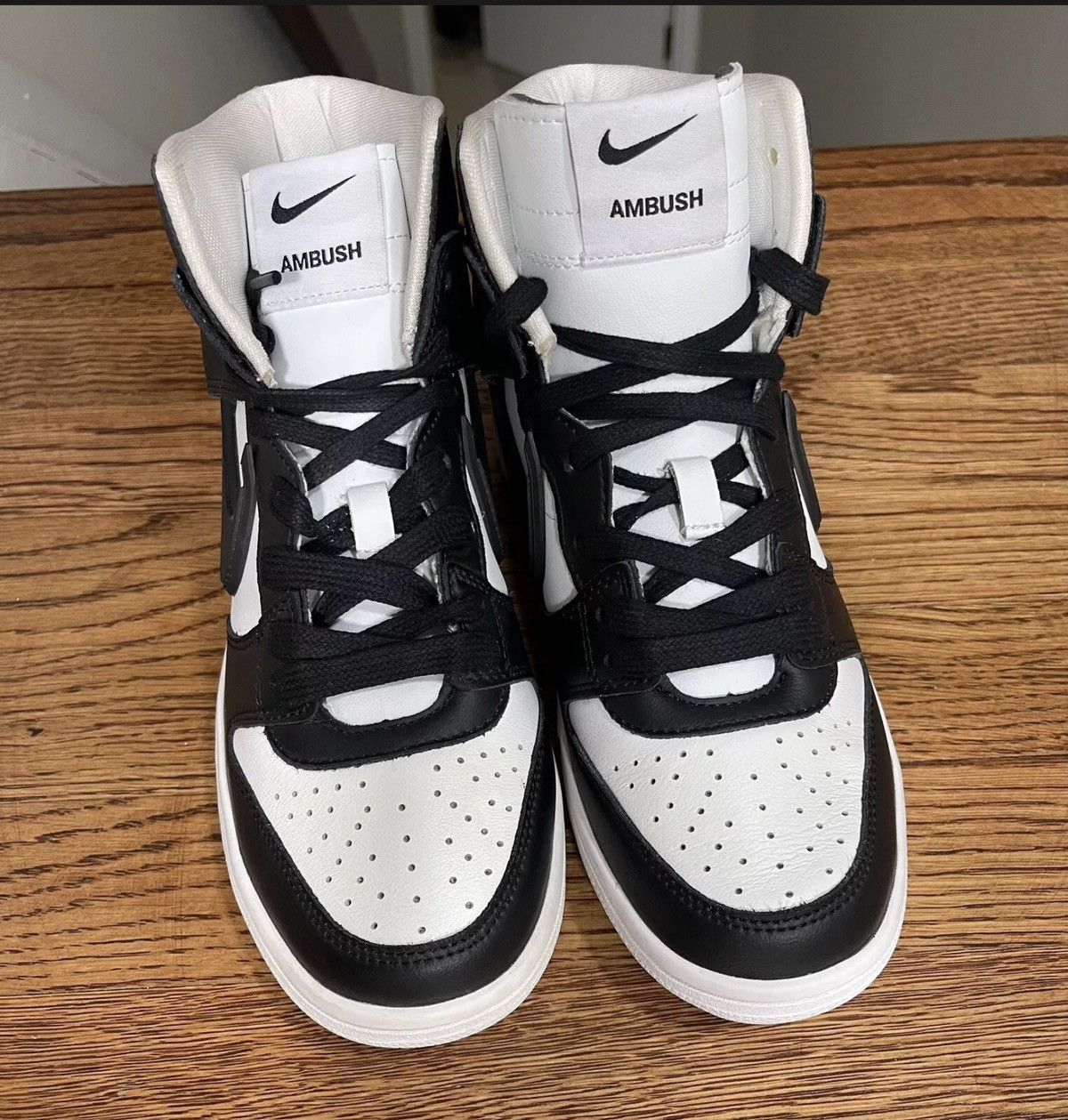 Nike Dunk High AMBUSH Black White 2019 Womens 5.5 New Panda