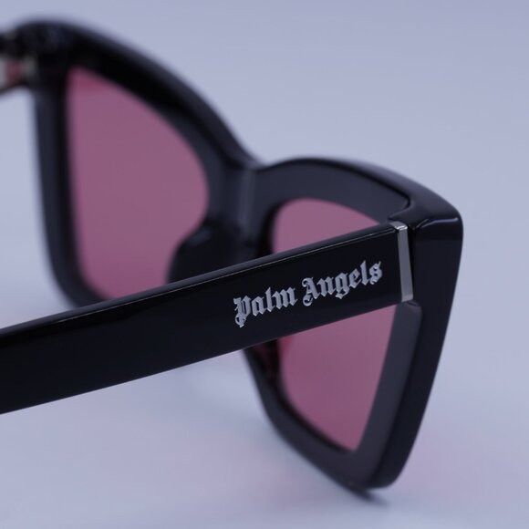 Palm Angels Palm Angels PERI091 ROSEVILLE 1021 Sunglasses Black Cat Eye Size ONE SIZE - 4 Thumbnail