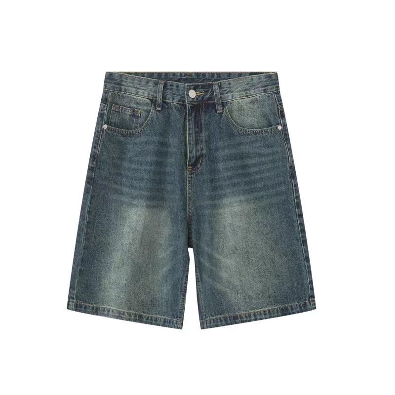 Japanese Brand × Vintage Washed baggy denim shorts Size US 34 / EU 50 - 3 Thumbnail
