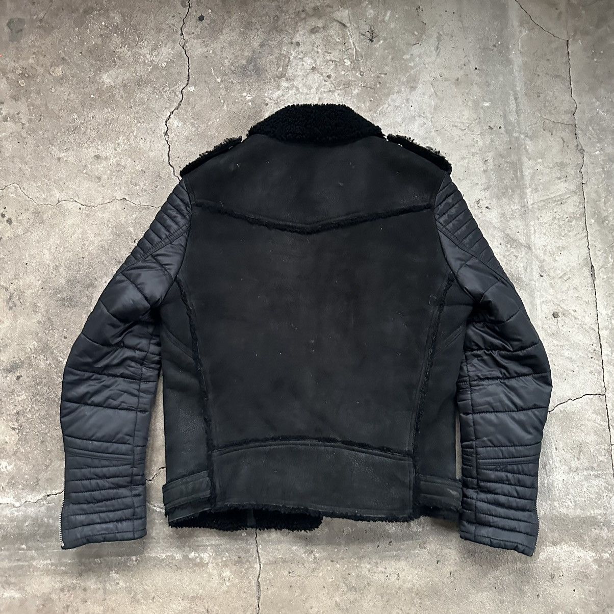 Balmain Shearling Biker Jacket in Black Size US L / EU 52-54 / 3 - 12 Thumbnail