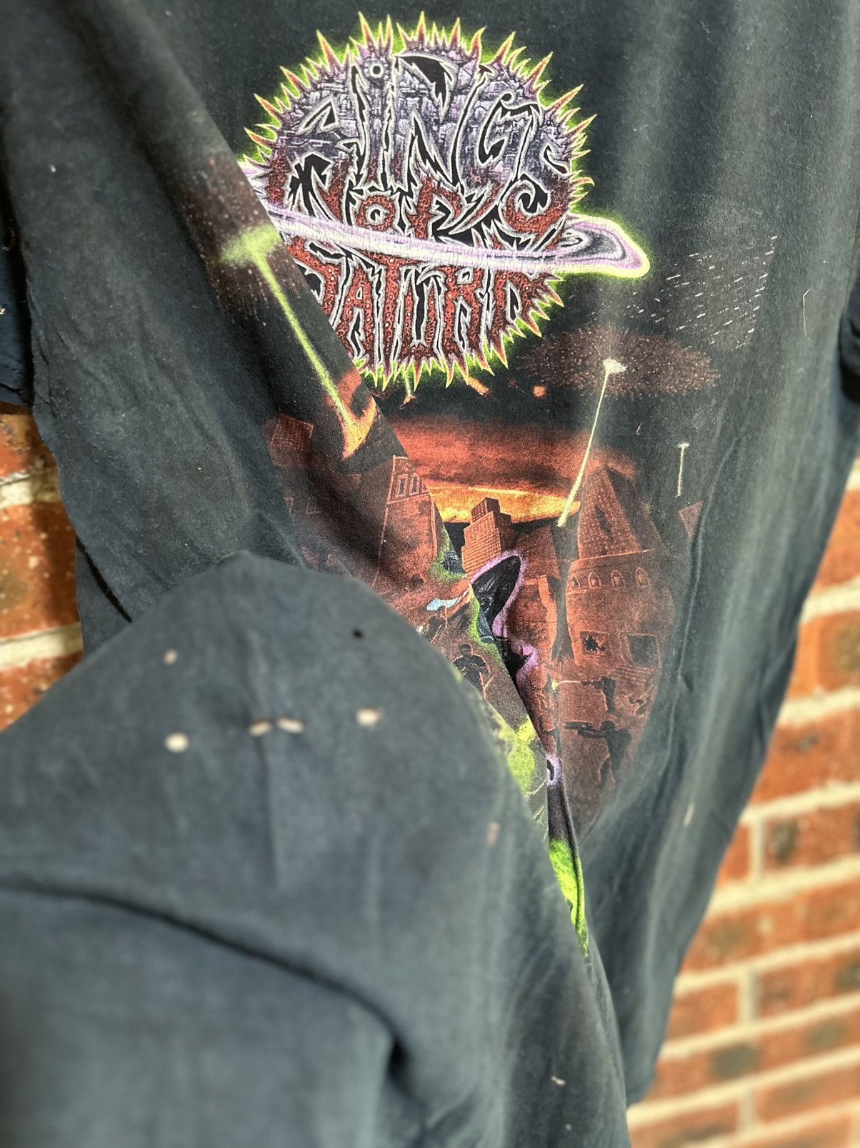 Band Tees Thrashed Vintage Rings Of Saturn Distress Tee Size US L / EU 52-54 / 3 - 8 Thumbnail
