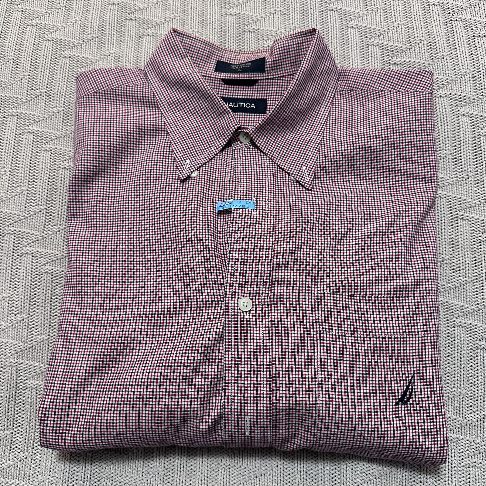 Nautica Nautica red plaid button plaid button down Size US L / EU 52-54 / 3 - 1 Thumbnail