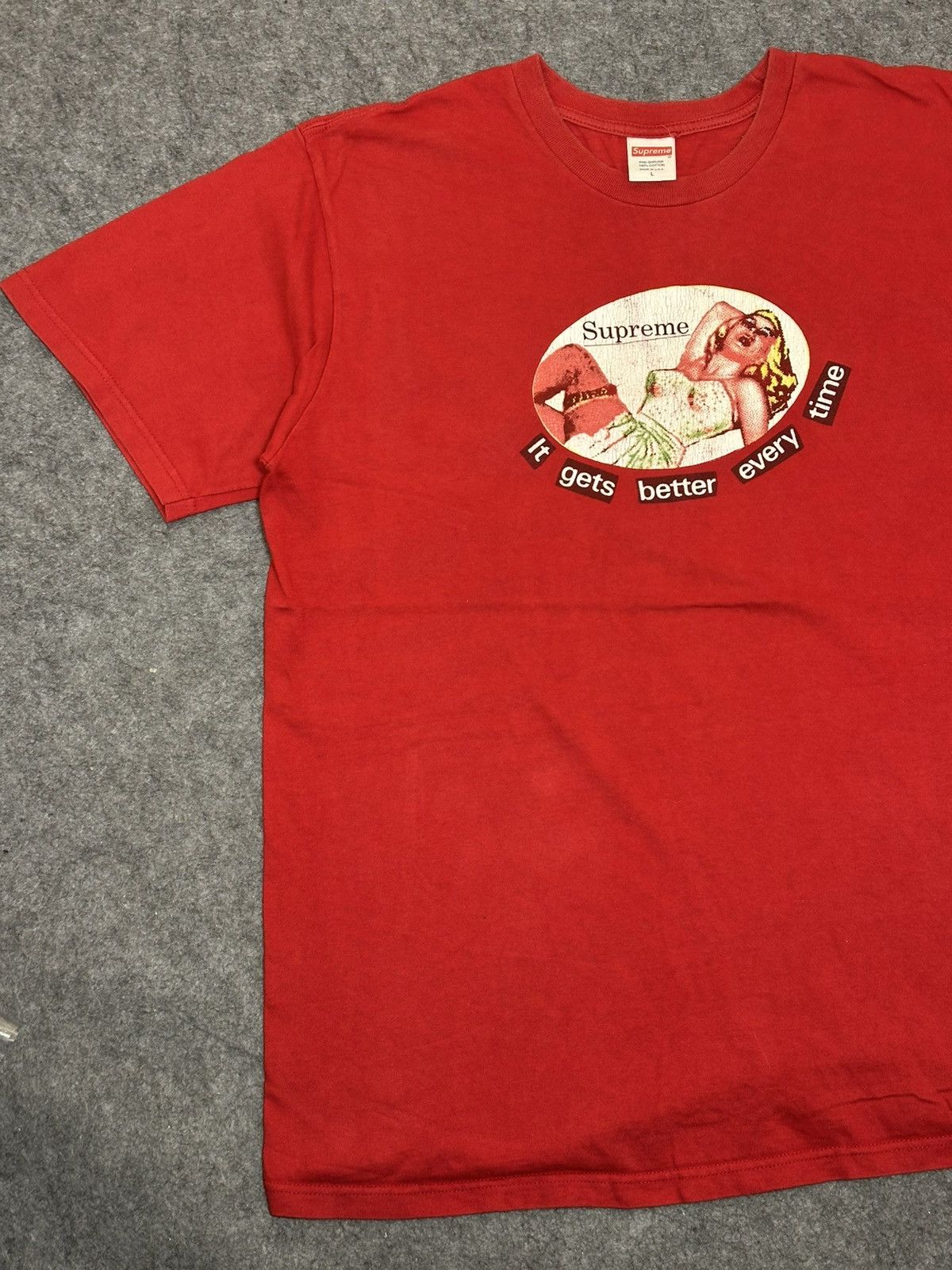 Supreme Supreme It Gets Better Every Time T-shirt. Size US L / EU 52-54 / 3 - 4 Thumbnail