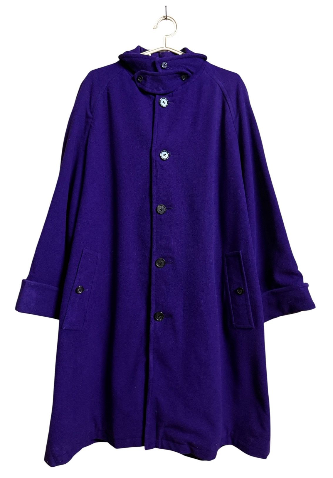 Polo Ralph Lauren RALPH LAUREN PURPLE WOOL LONG COAT Size US XL / EU 56 / 4 - 1 Thumbnail