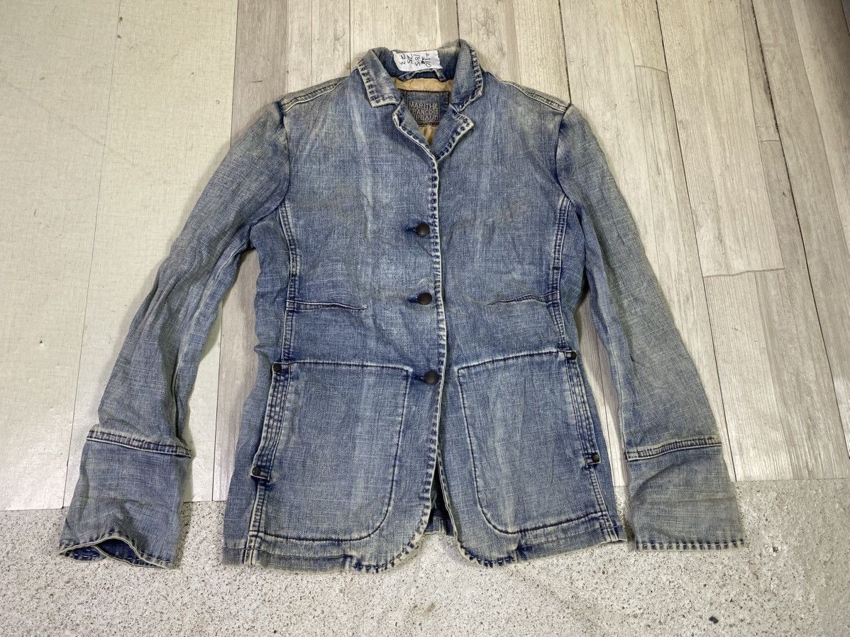 Marithe + Francois Girbaud Marithe francois girbaud size s distressed denim Size S / US 4 / IT 40 - 2 Thumbnail