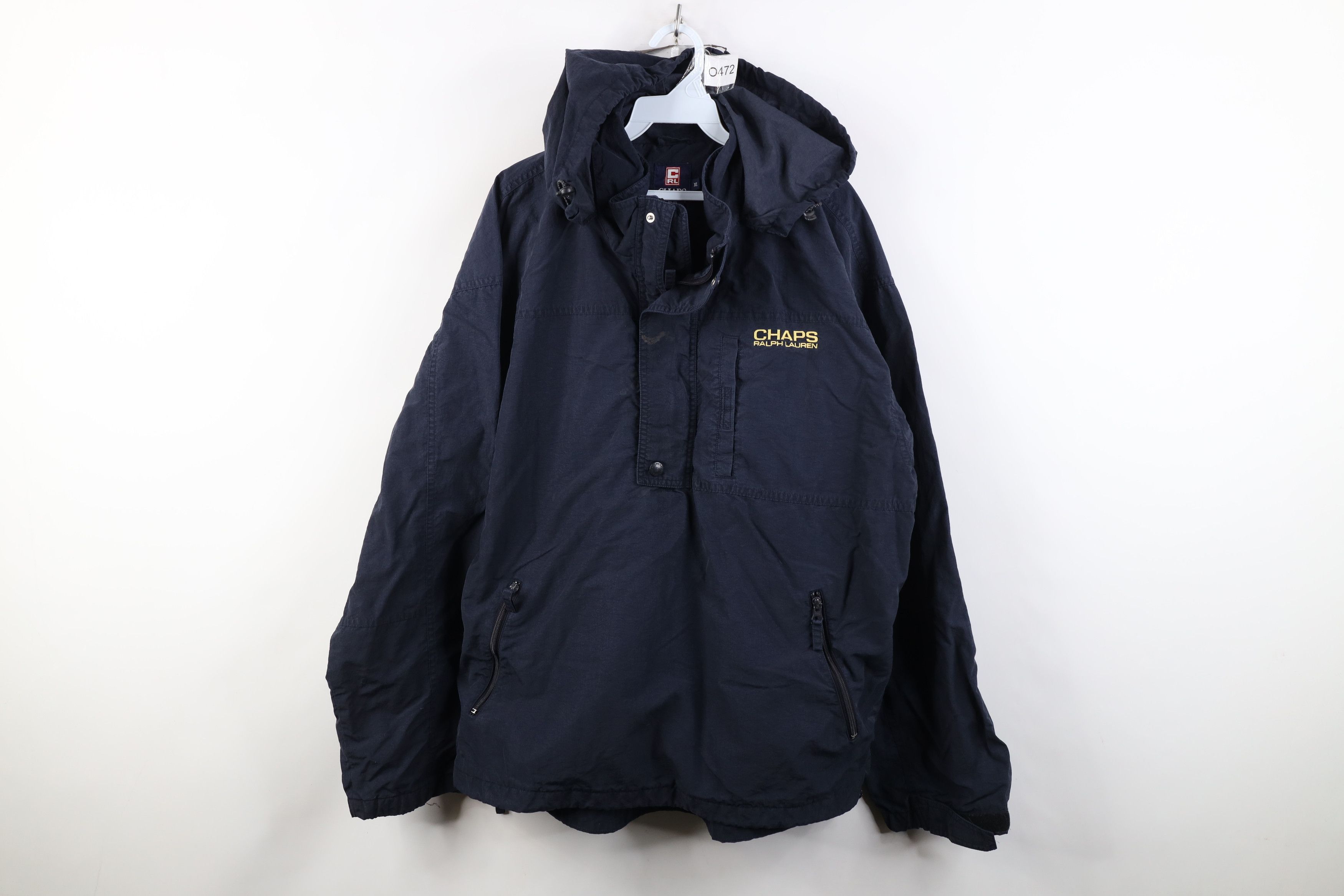 Polo Ralph Lauren Vintage 90s Chaps Ralph Lauren Hooded Windbreaker Jacket Size US XL / EU 56 / 4 - 1 Thumbnail