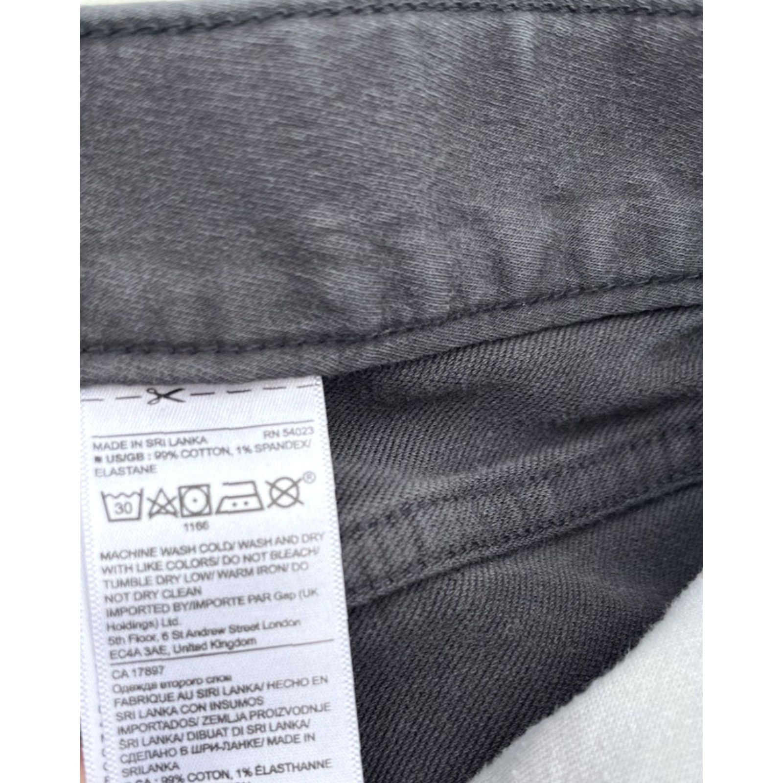 Banana Republic Banana Republic Traveler Pants Mens Black/Gray 35x34 Slim Stretch Taper Straight 5-Pocket Flat Front Casual City Size US 35 - 4 Thumbnail