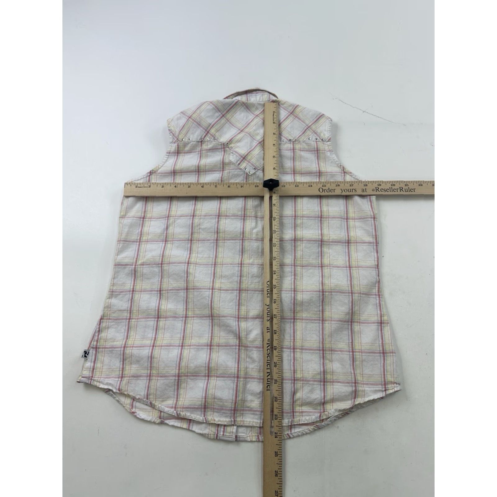 Vintage VINTAGE Rockies Women's Western Shirt Sleeveless M Floral Plaid Cowgirl Casua Size M / US 6-8 / IT 42-44 - 7 Thumbnail