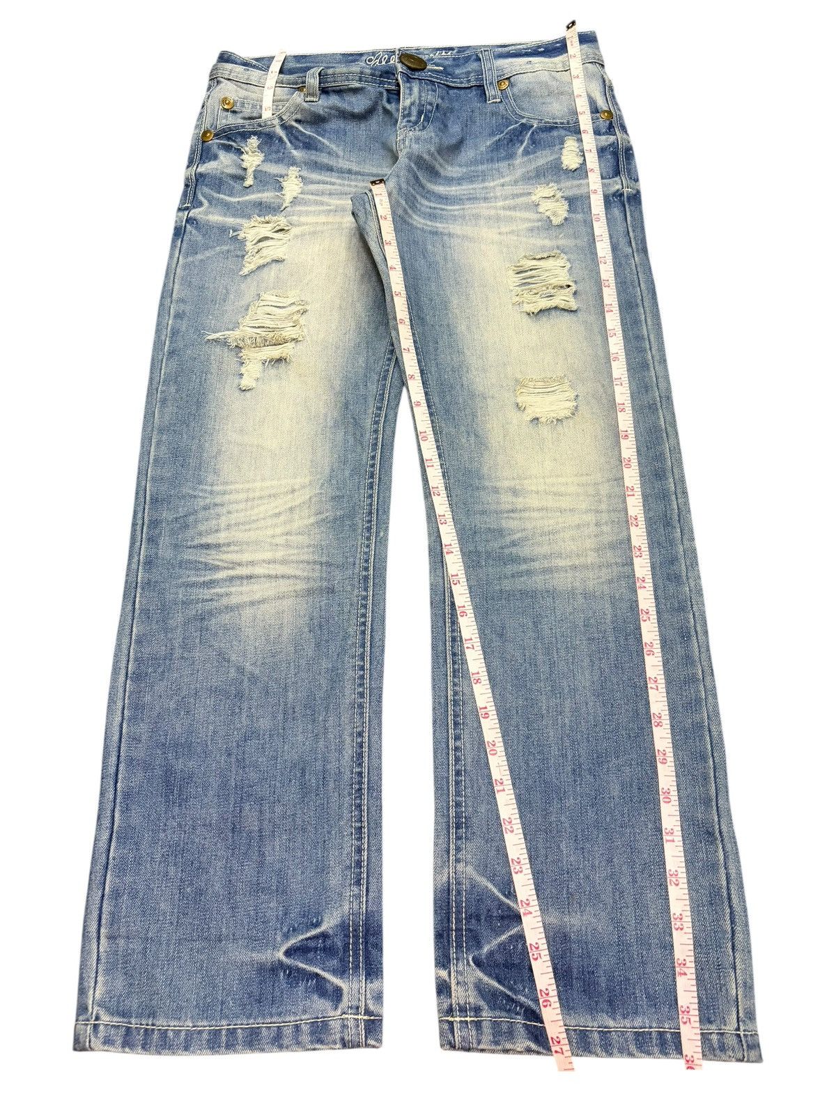 Ksubi Vintage Japanese Brand Bleached Faded Wash Distress Jeans Size 30" / US 8 / IT 44 - 7 Thumbnail