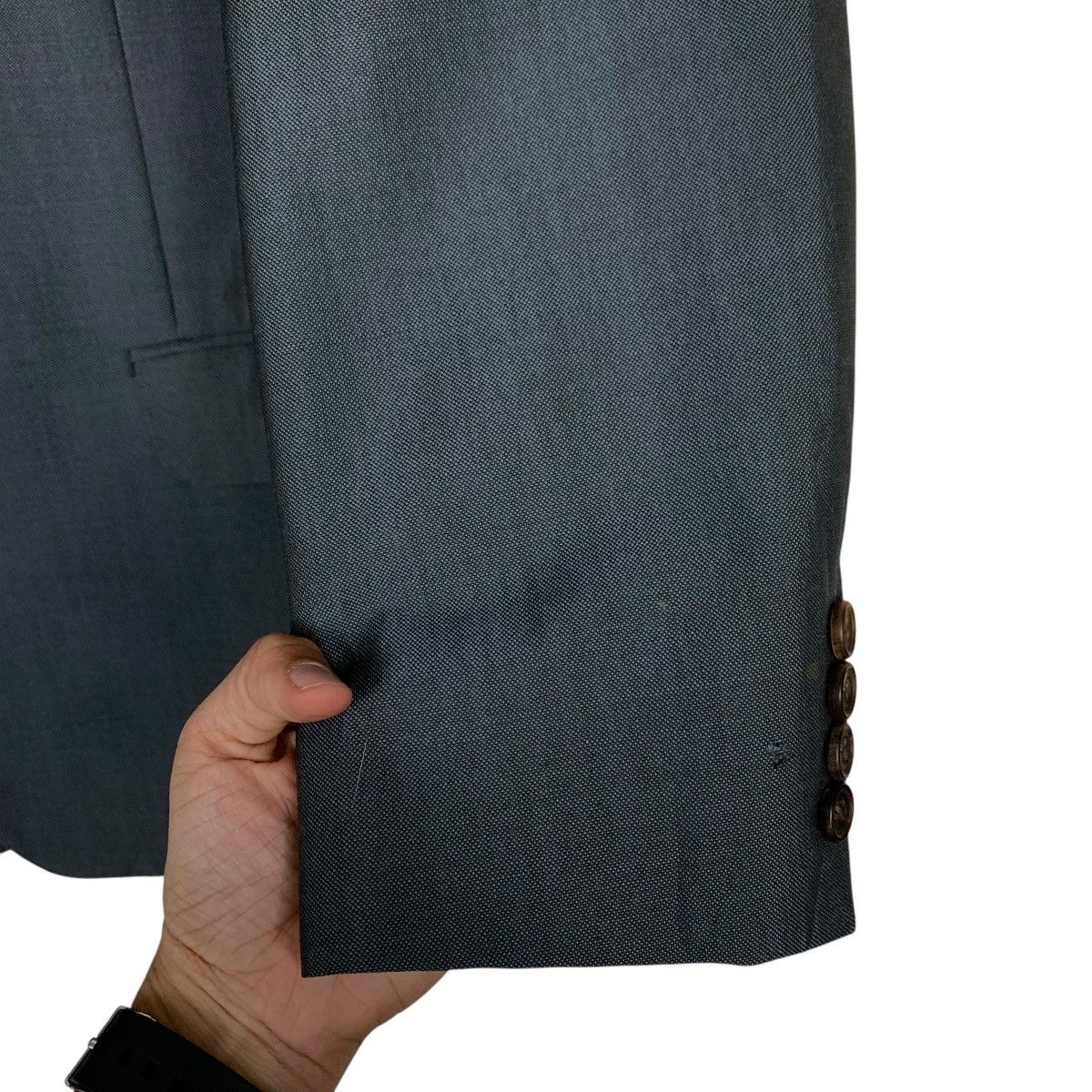 Burberry Vintage 90’s BURBERRYS Wool Mohair Suit Jacket #2673-C120 Size 42R - 13 Thumbnail