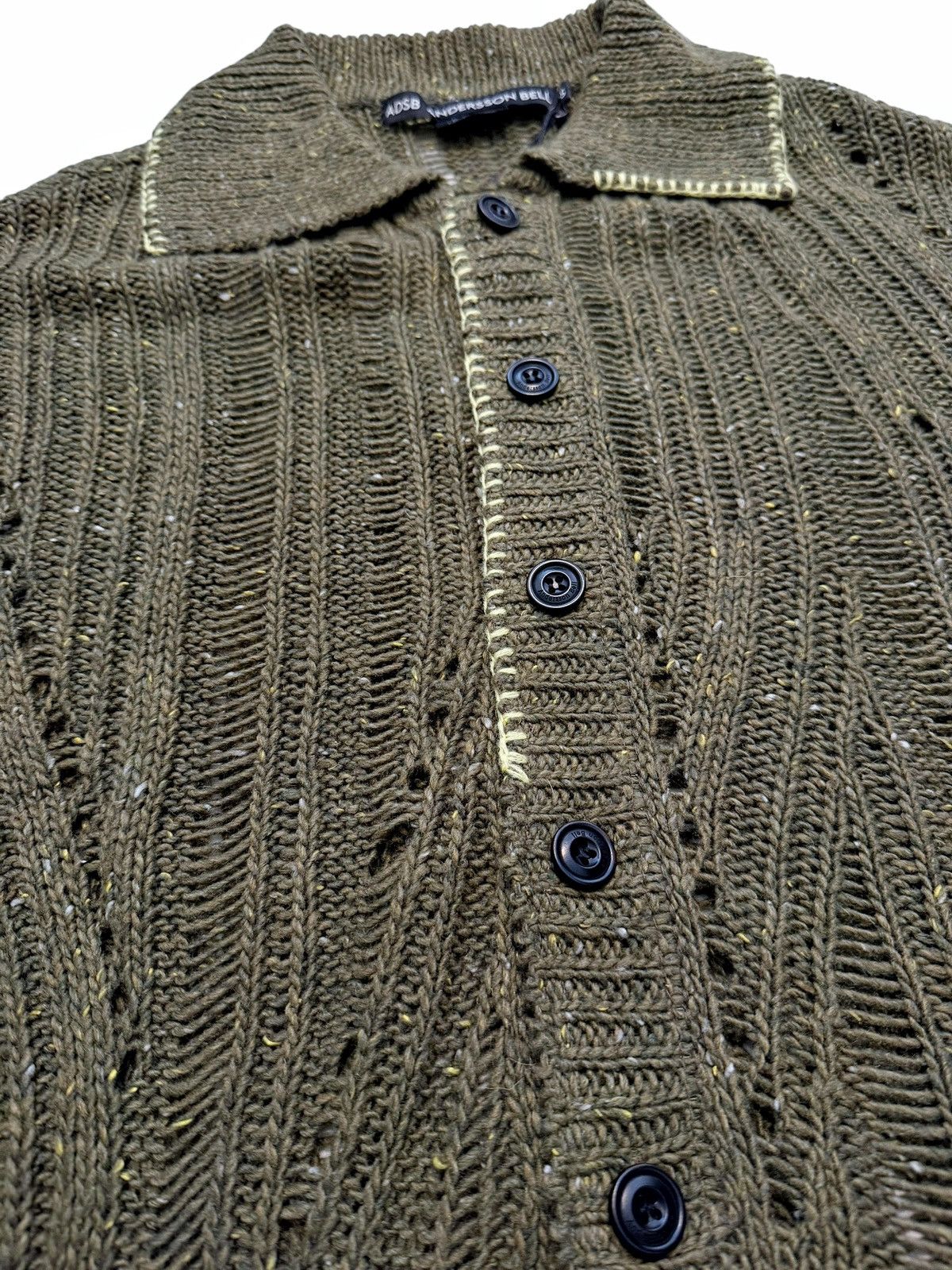 Andersson Bell Nep Asymmetric Knit Wool Cardigan Size US S / EU 44-46 / 1 - 7 Thumbnail