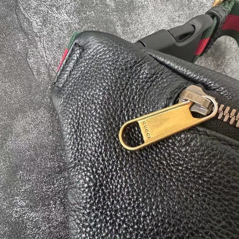 Gucci GUCCI Logo Waist Bag with Green Red Stripes-2506 Size ONE SIZE - 4 Thumbnail