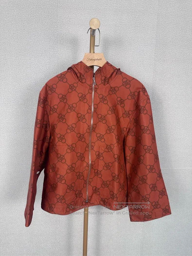 Hermes Hermes Orange Printed Jacket Coat Size XS / US 0-2 / IT 36-38 - 1 Thumbnail