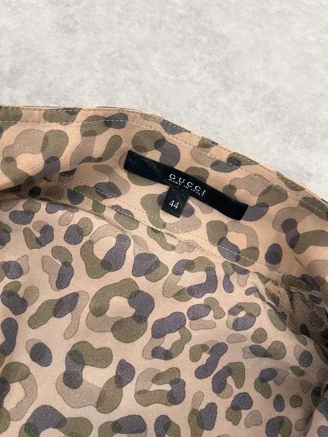 Gucci SS2011 Gucci Leopard Camo White Silk Jacket Size US S / EU 44-46 / 1 - 9 Thumbnail