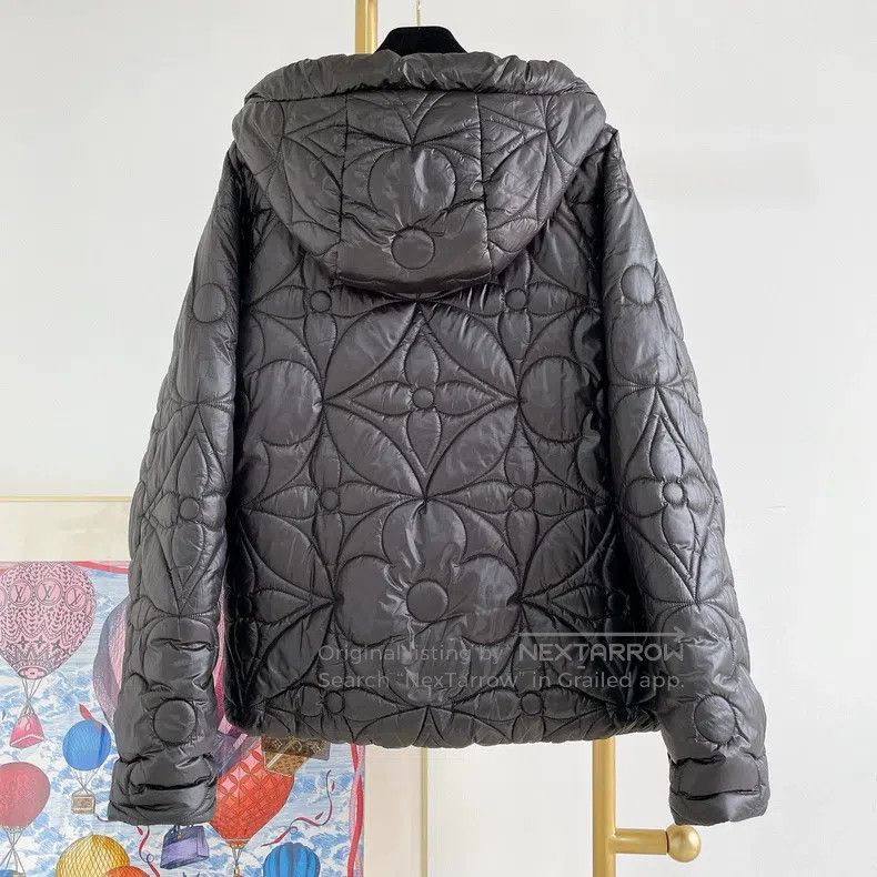 Louis Vuitton Louis Vuitton Floral black aged cotton-padded jacket Size US S / EU 44-46 / 1 - 2 Thumbnail